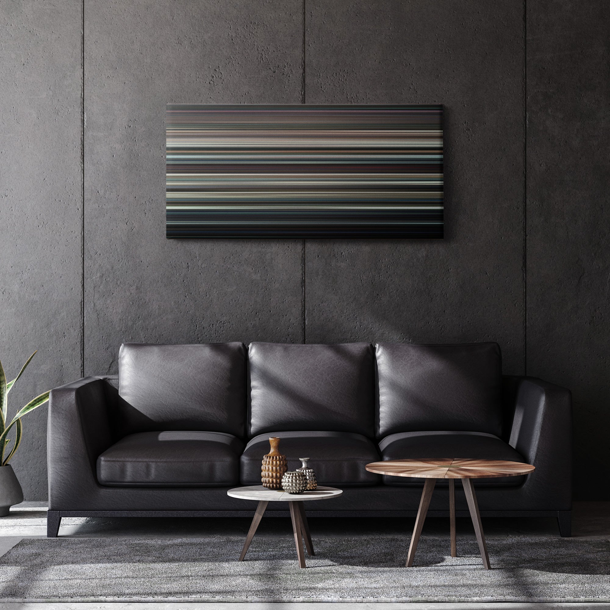Iron Man 2 (2010) CineSpectrum Color Spectrum Canvas Print - Hanging Horizontal on Wall in Room
