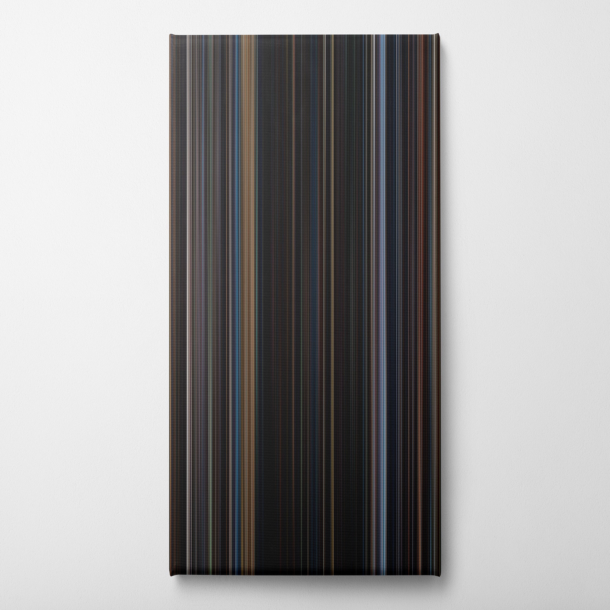 Iron Man 3 (2013) CineSpectrum Color Spectrum Canvas Print - Vertical on Wall