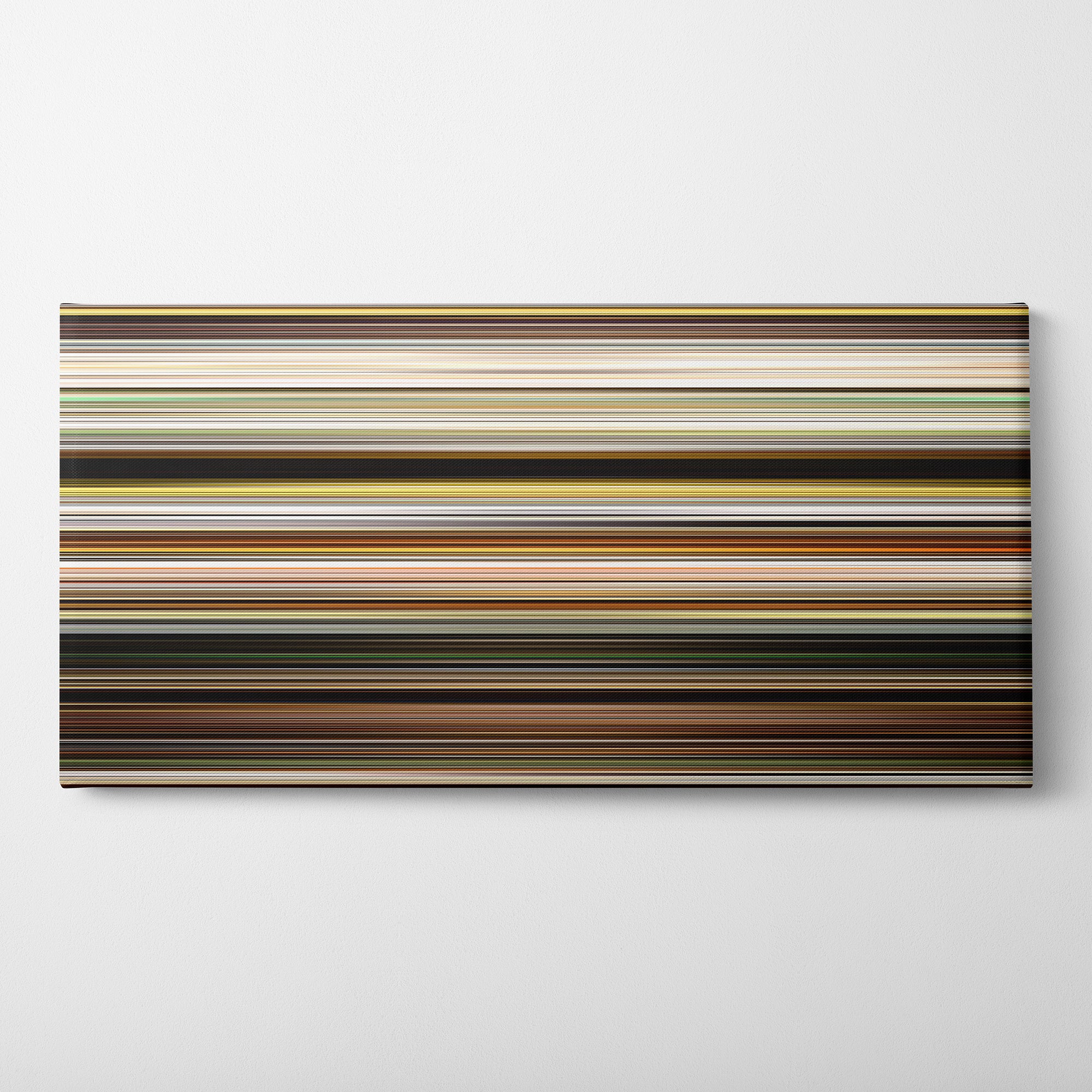 Isle Of Dogs (2018) CineSpectrum Color Spectrum Canvas Print - Horizontal on Wall