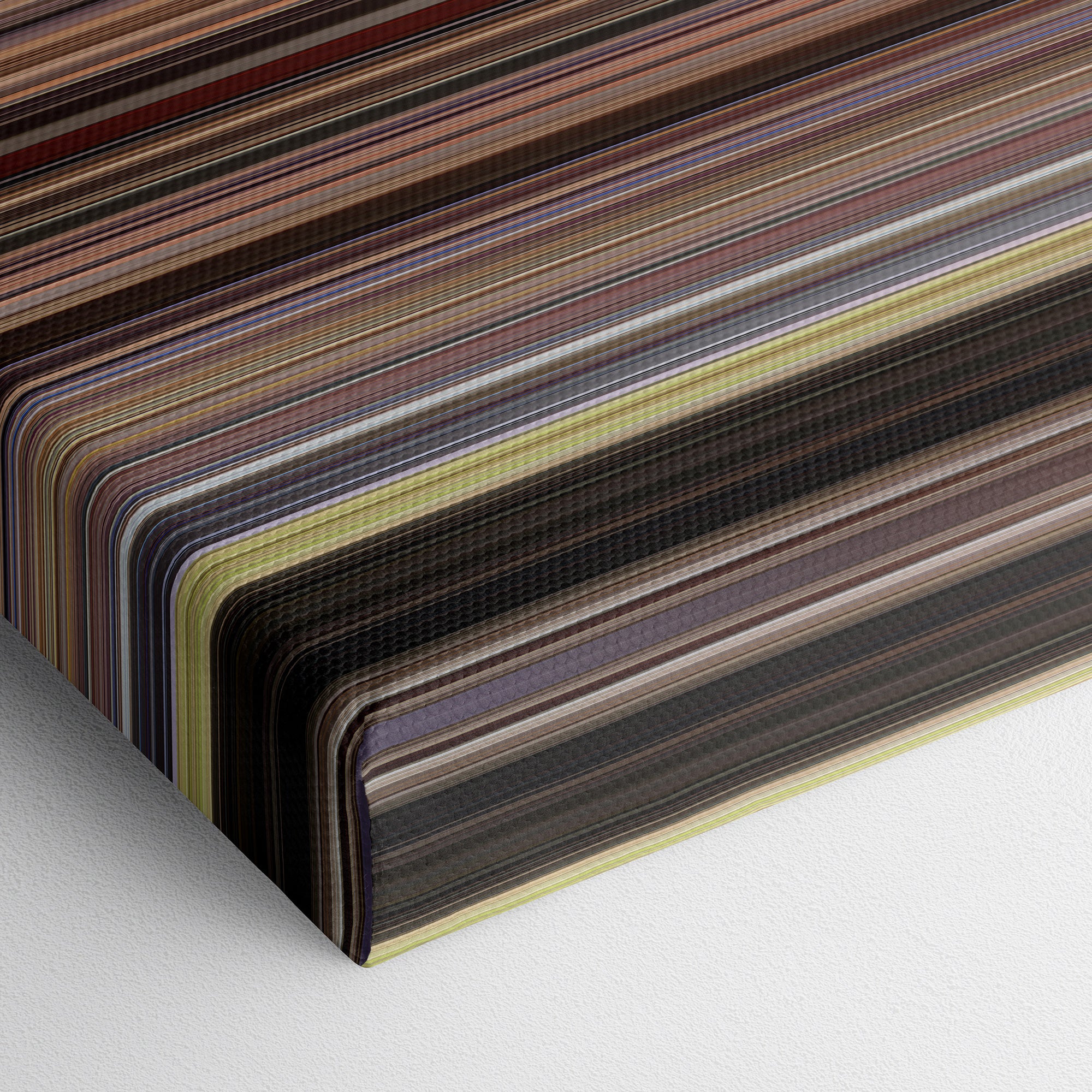 Jackie Brown (1997) CineSpectrum Color Spectrum Canvas Print - Close Up of Bottom of Print