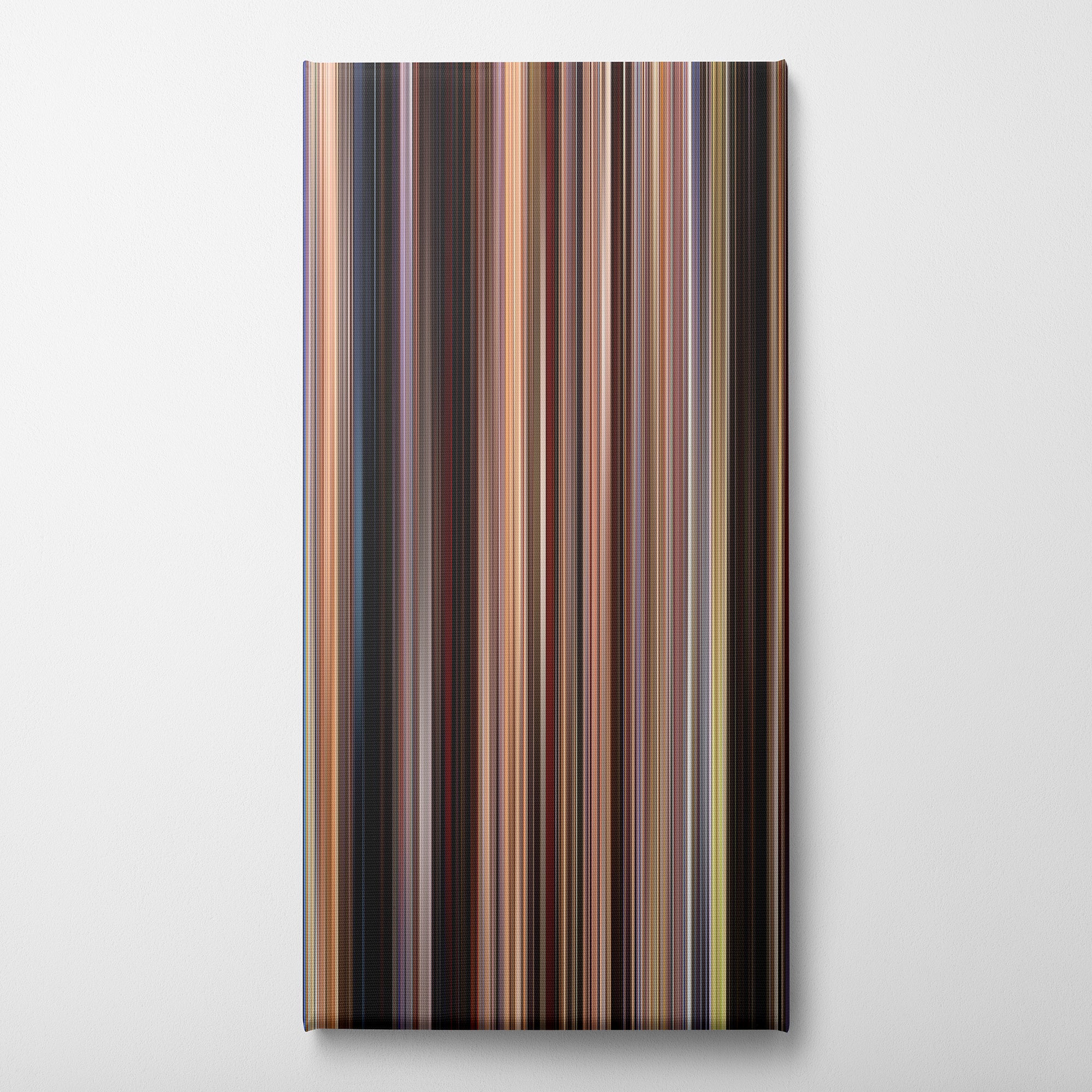 Jackie Brown (1997) CineSpectrum Color Spectrum Canvas Print - Vertical on Wall