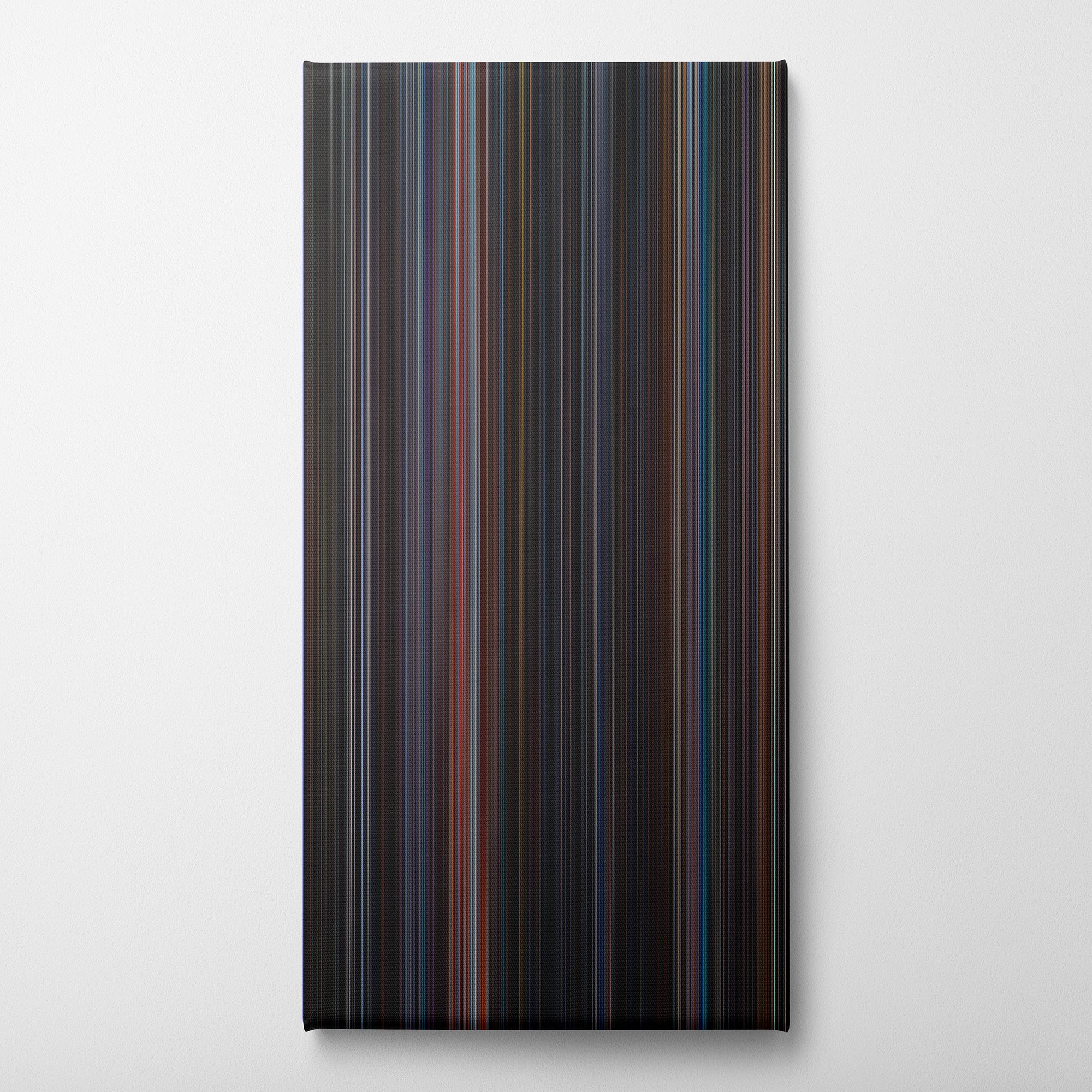 Jason X (2001) CineSpectrum Color Spectrum Canvas Print - Vertical on Wall