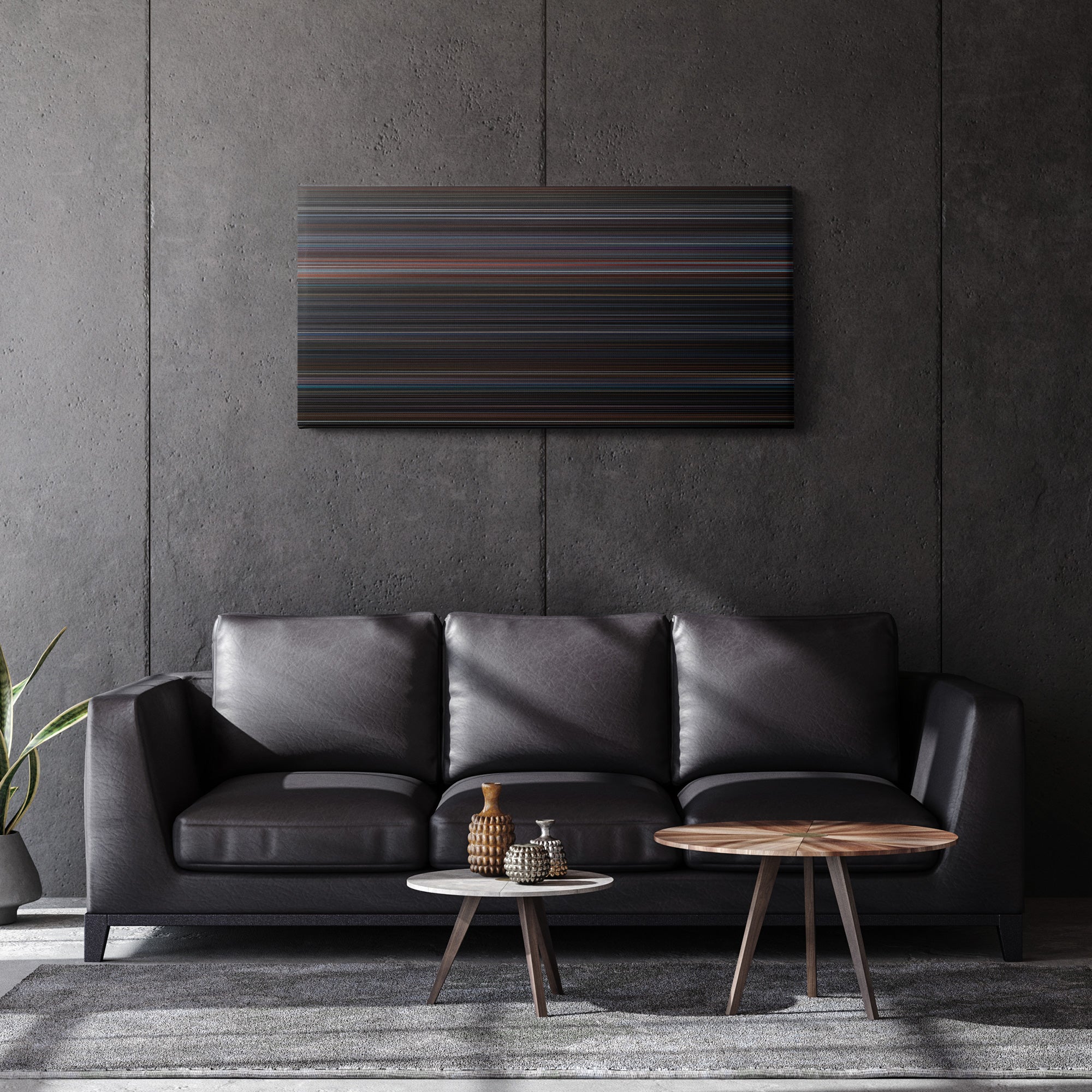 Jason X (2001) CineSpectrum Color Spectrum Canvas Print - Hanging Horizontal on Wall in Room