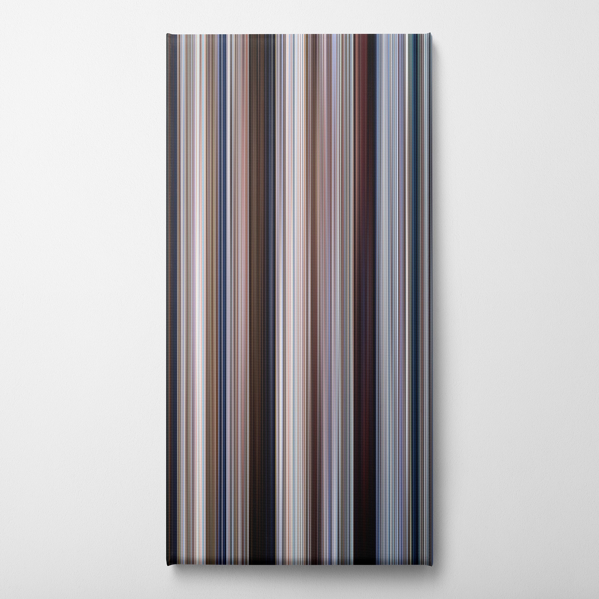 Jaws (1975) CineSpectrum Color Spectrum Canvas Print - Vertical on Wall
