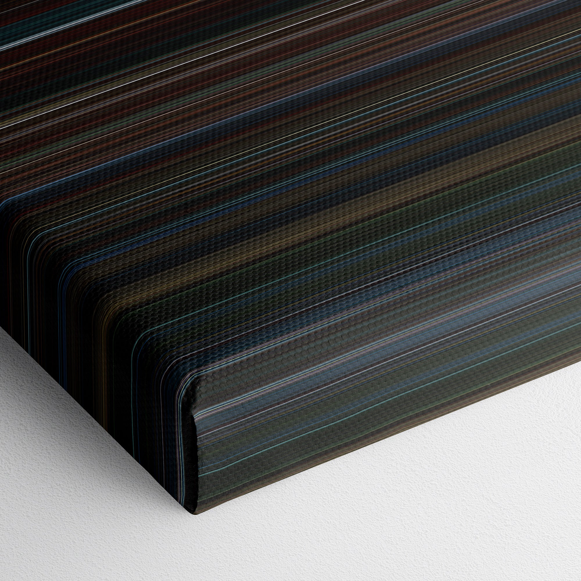 Jigsaw (2017) CineSpectrum Color Spectrum Canvas Print - Close Up of Bottom of Print