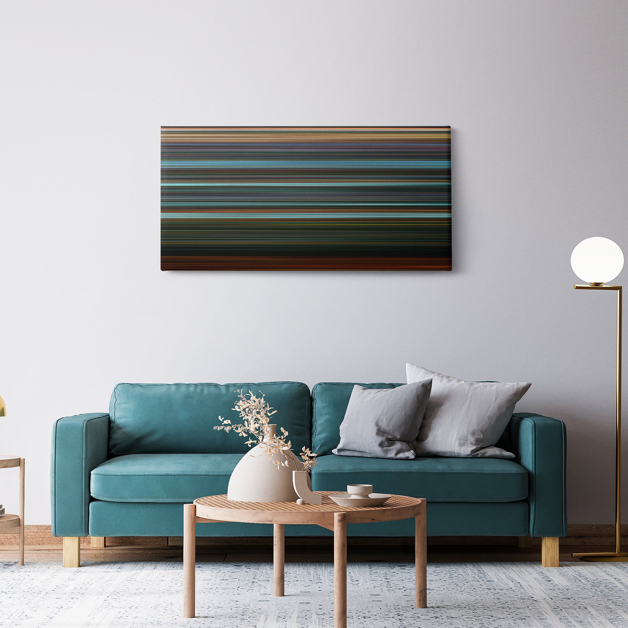 John Wick Chapter 4 (2023) CineSpectrum Color Spectrum Canvas Print - Hanging Horizontal on Wall in Room