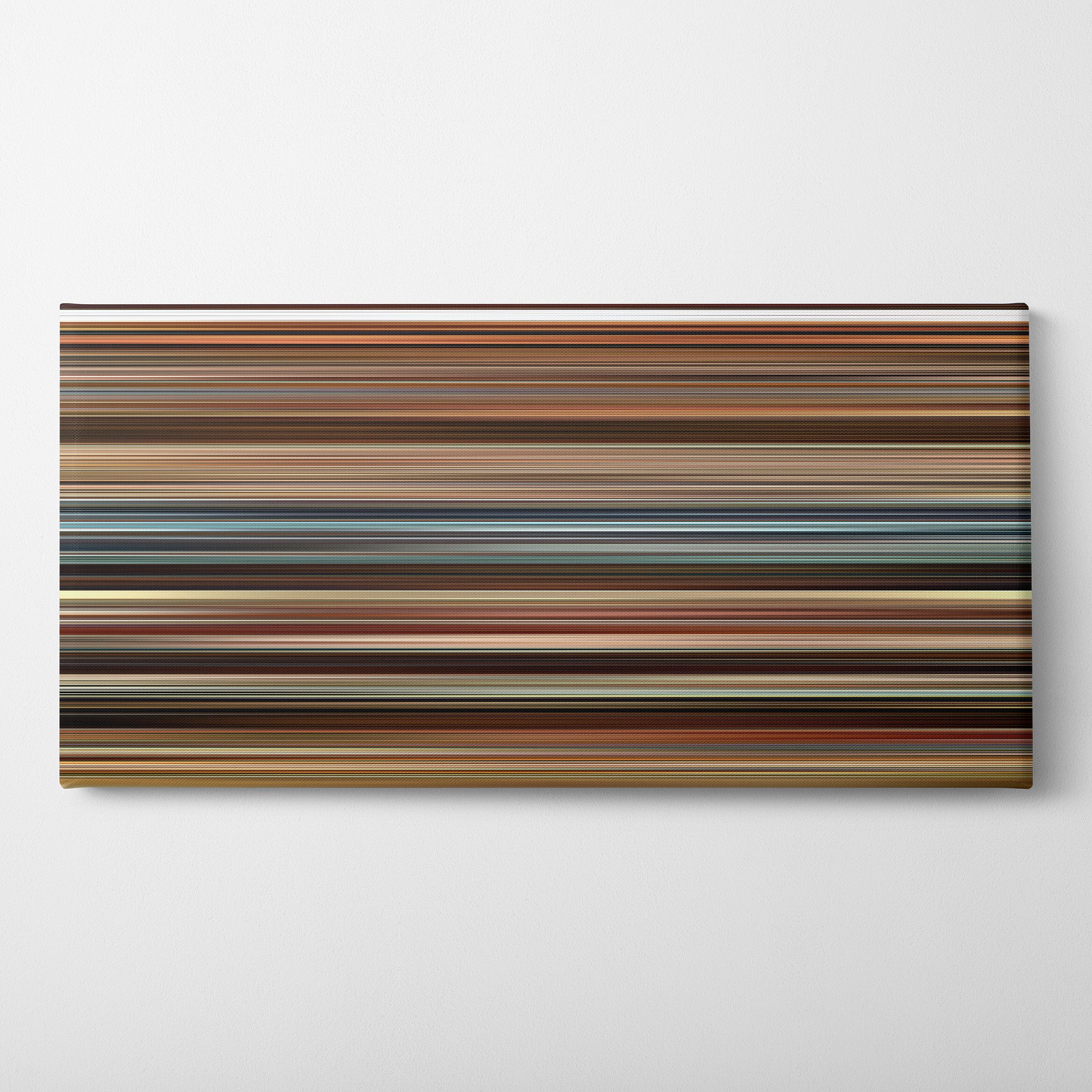 Juno (2007) CineSpectrum Color Spectrum Canvas Print - Horizontal on Wall