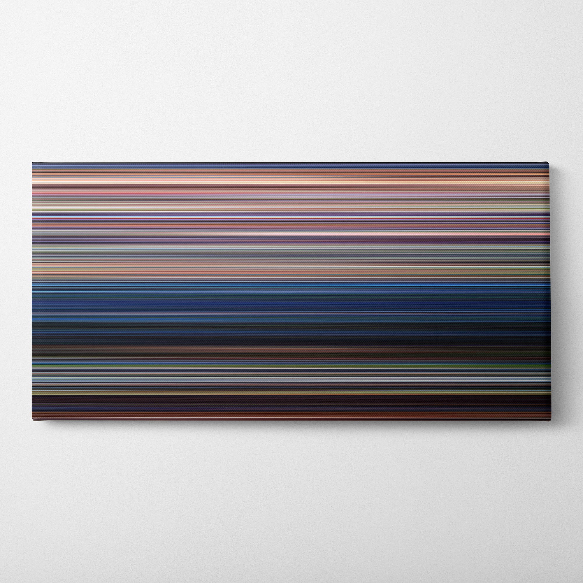 Jurassic Park (1993) CineSpectrum Color Spectrum Canvas Print - Horizontal on Wall