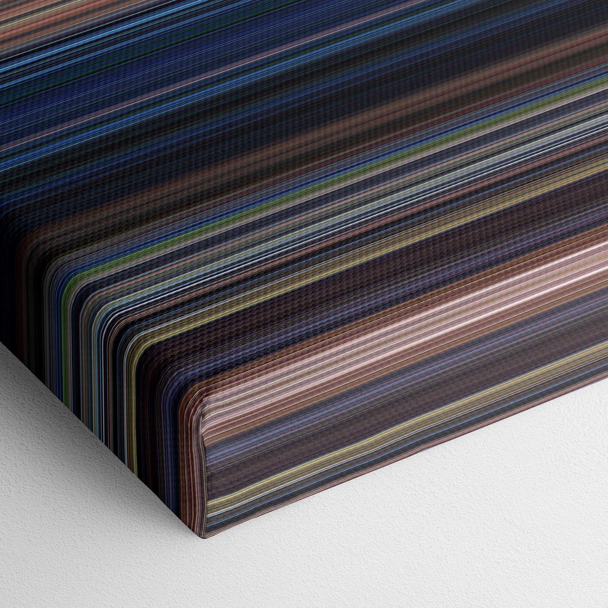 Jurassic Park (1993) CineSpectrum Color Spectrum Canvas Print - Close Up of Bottom of Print