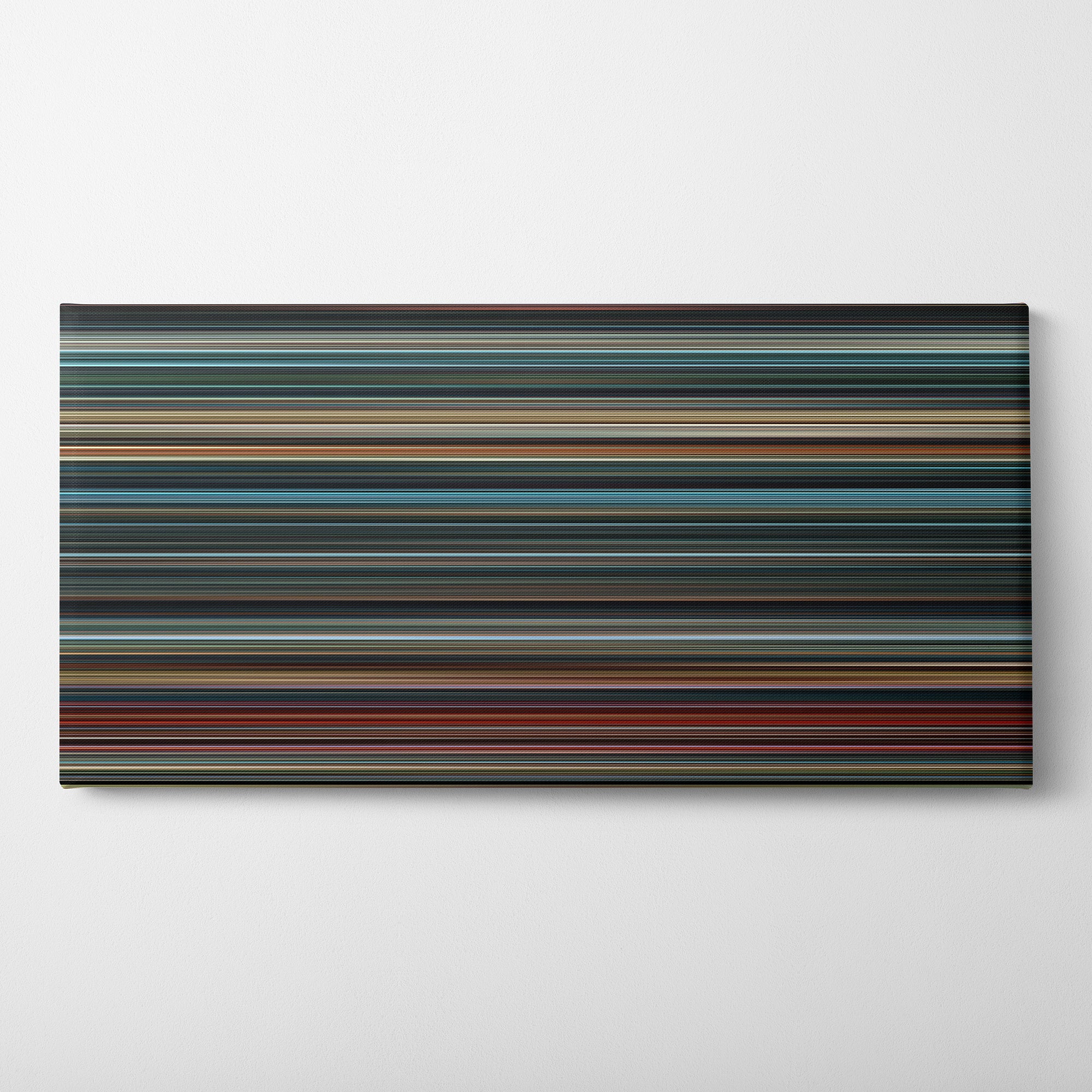 Justice League (2017) CineSpectrum Color Spectrum Canvas Print - Horizontal on Wall