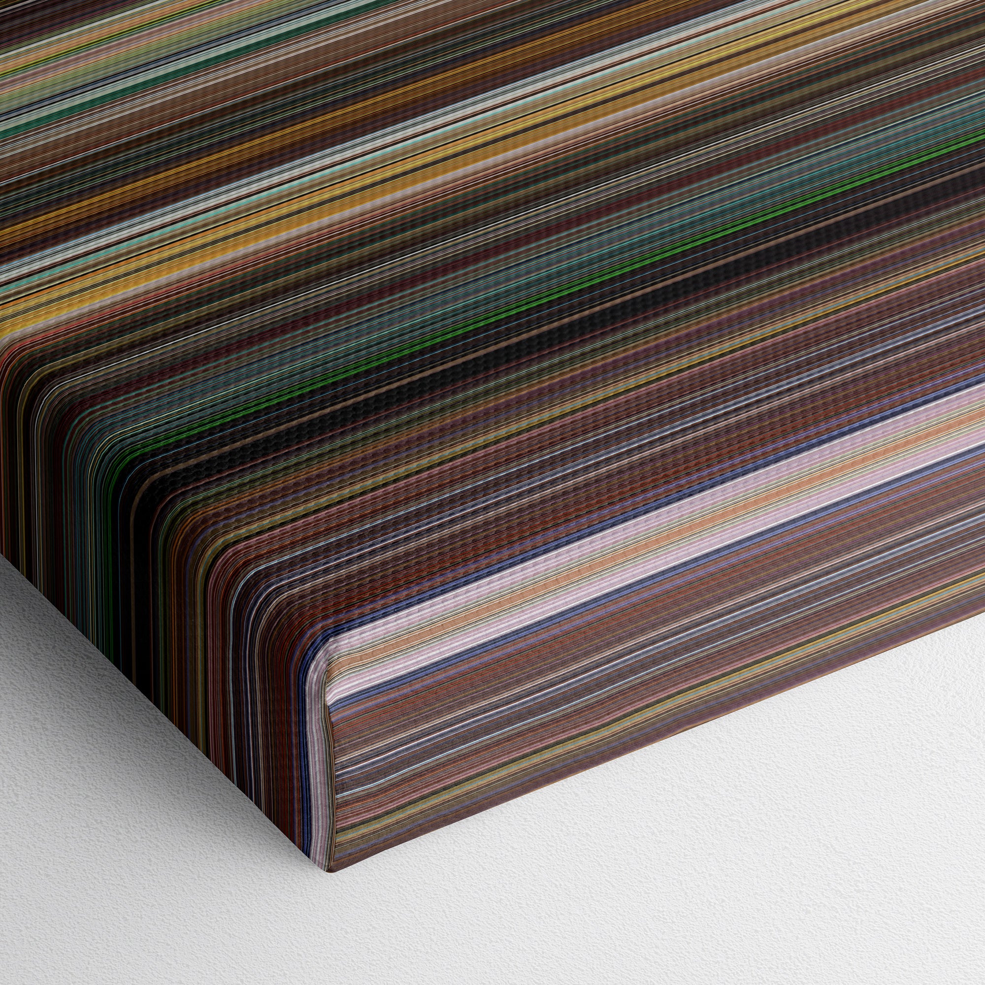 Kick Ass (2010) CineSpectrum Color Spectrum Canvas Print - Close Up of Bottom of Print