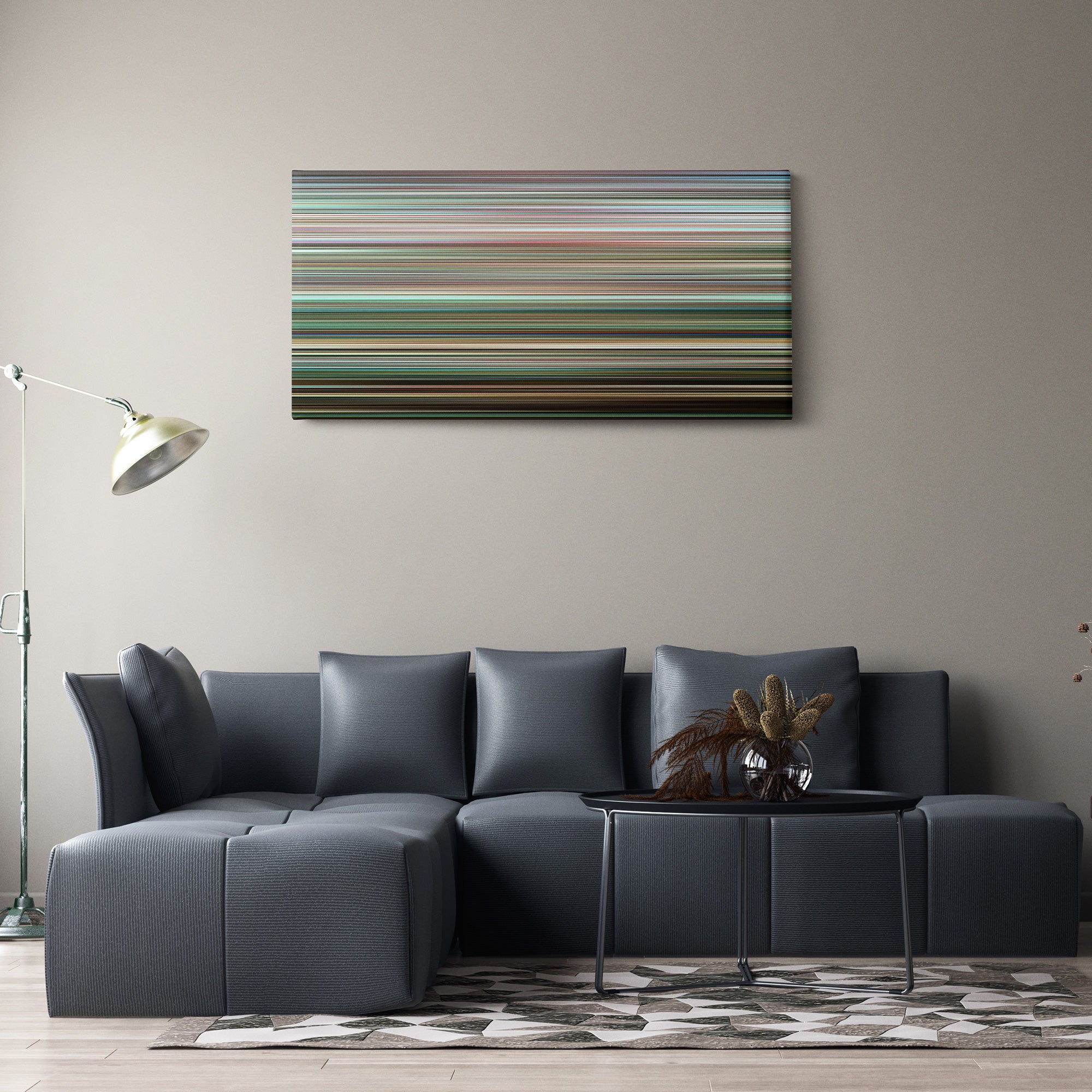 Kids (1995) CineSpectrum Color Spectrum Canvas Print - Hanging Horizontal on Wall in Room