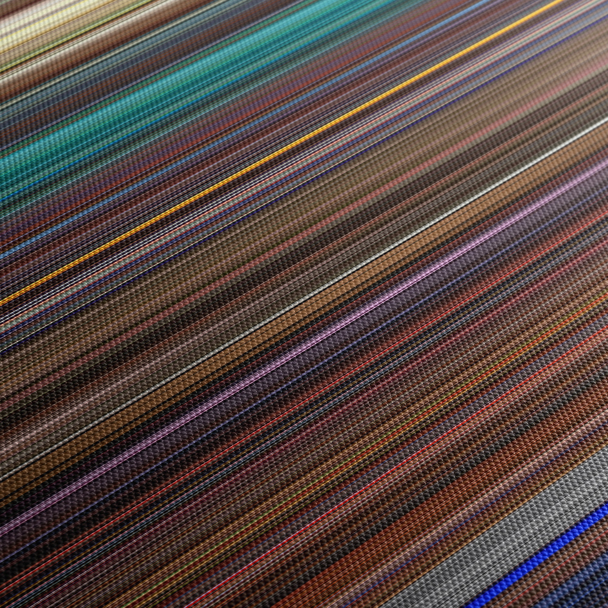 Kill Bill - Vol. 1 (2003) CineSpectrum Color Spectrum Canvas Print - Close Up of Middle of Print