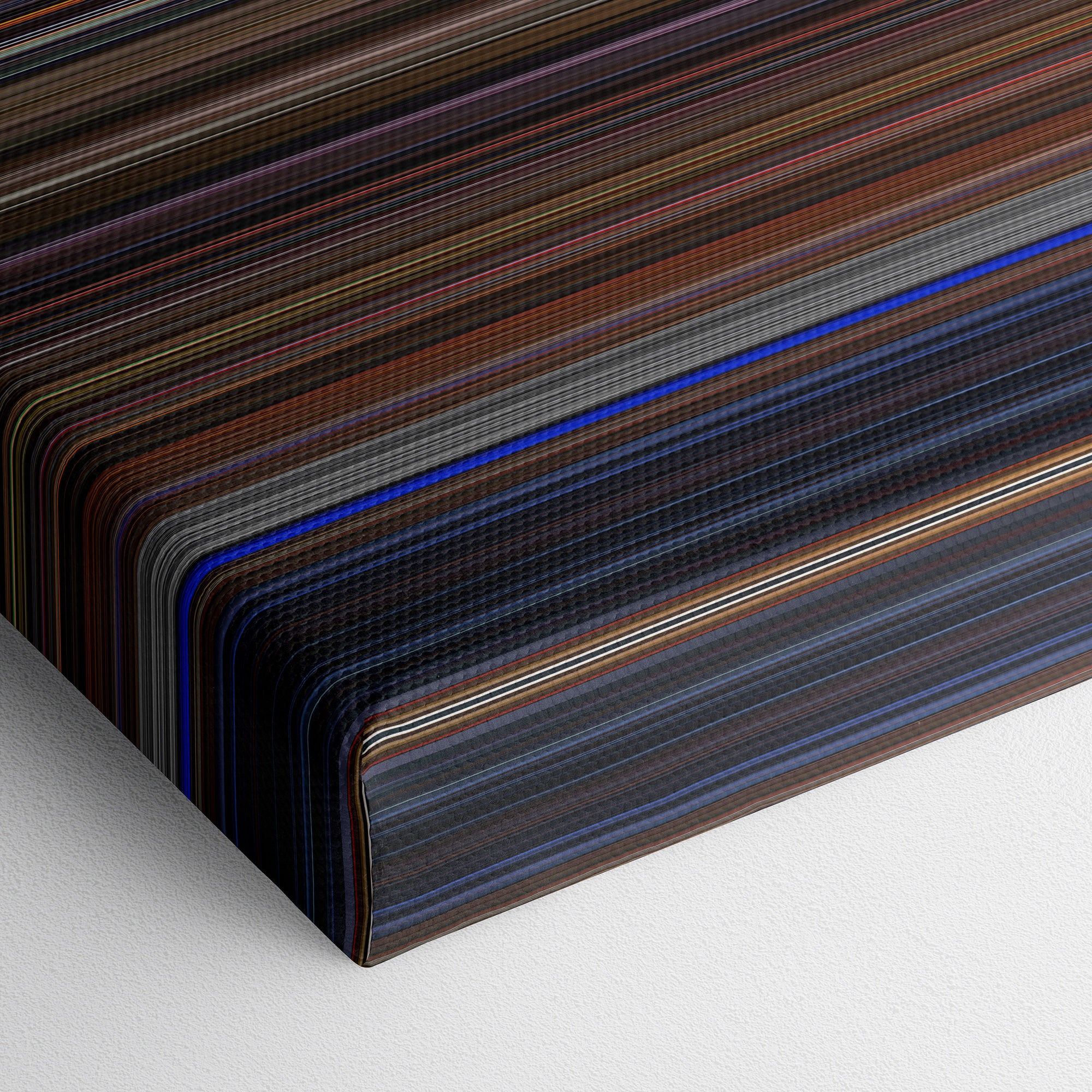 Kill Bill - Vol. 1 (2003) CineSpectrum Color Spectrum Canvas Print - Close Up of Bottom of Print