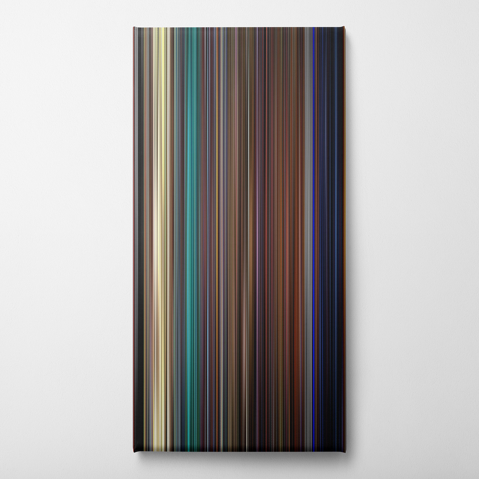 Kill Bill - Vol. 1 (2003) CineSpectrum Color Spectrum Canvas Print - Vertical on Wall