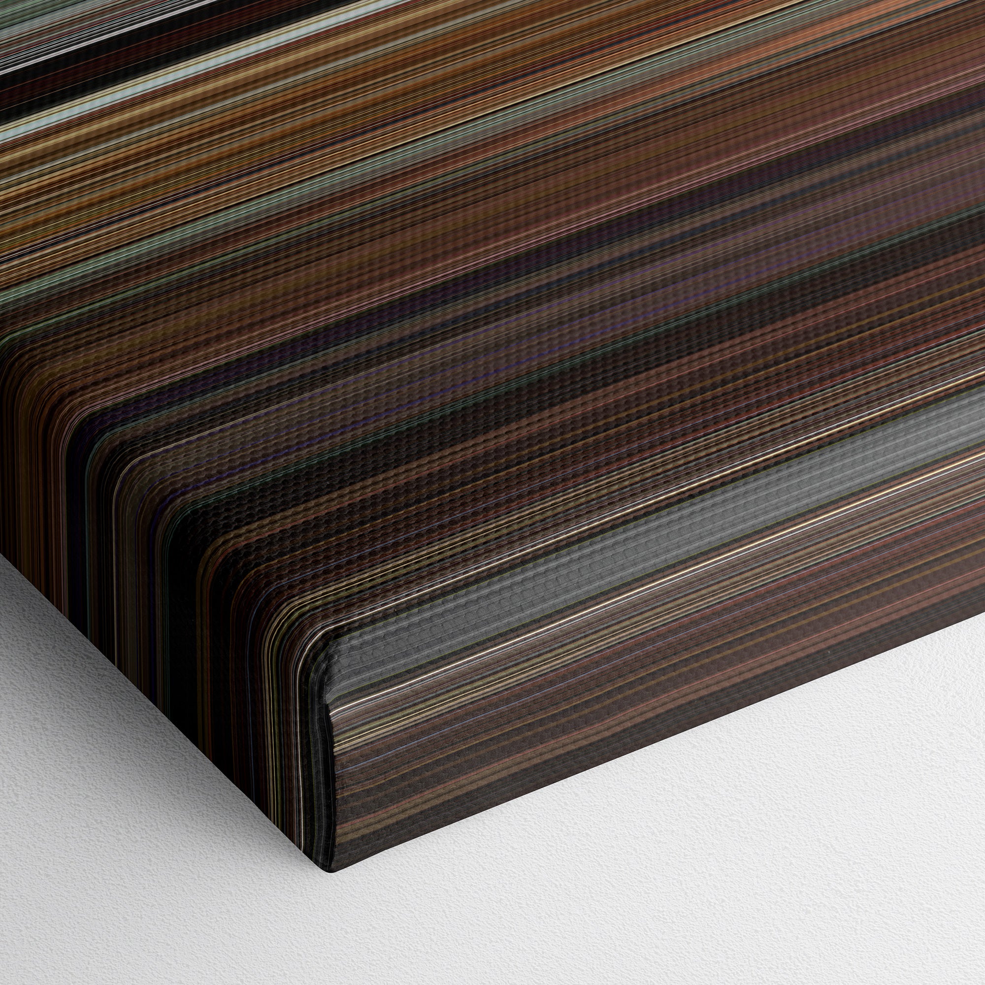 Kill Bill - Vol. 2 (2004) CineSpectrum Color Spectrum Canvas Print - Close Up of Bottom of Print