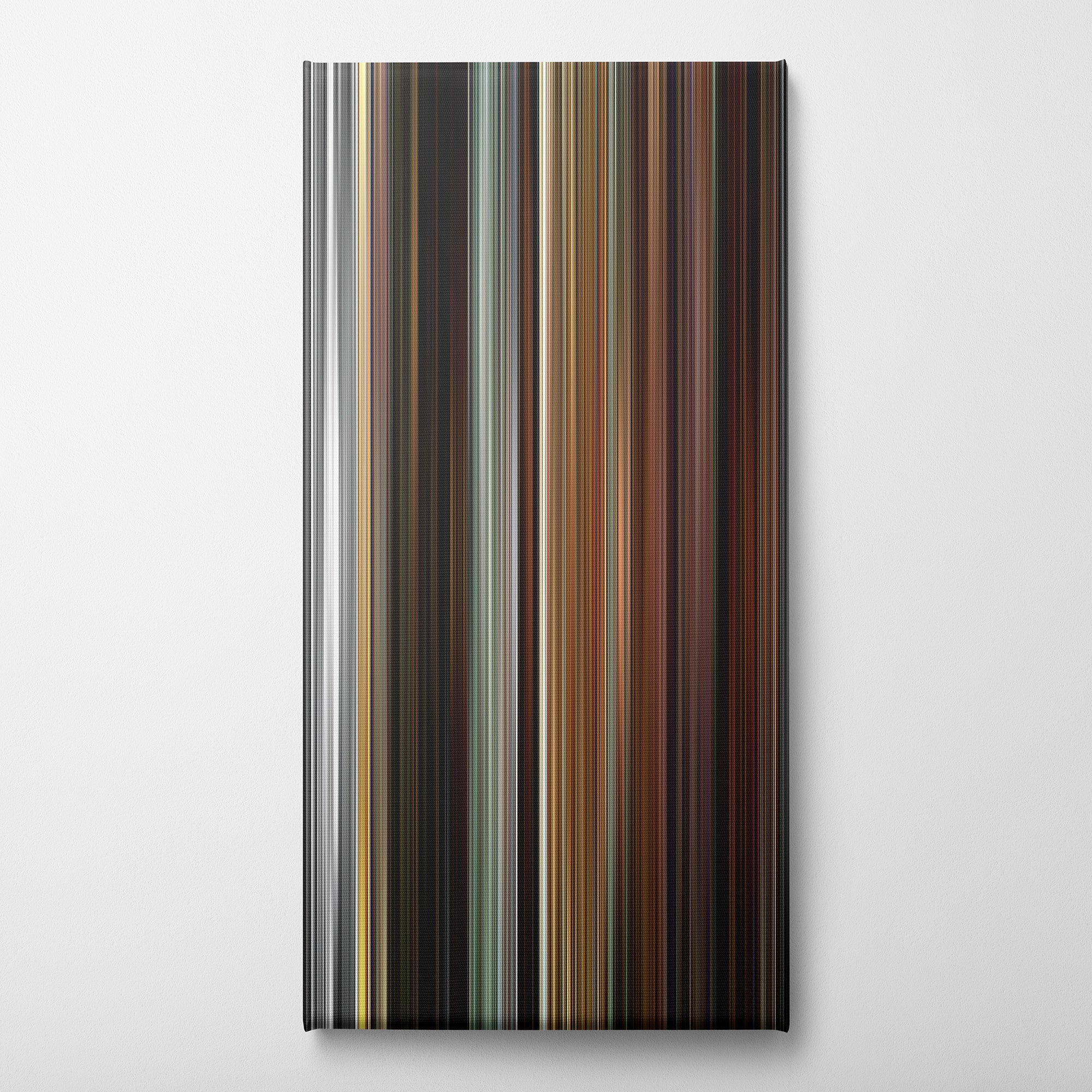 Kill Bill - Vol. 2 (2004) CineSpectrum Color Spectrum Canvas Print - Vertical on Wall