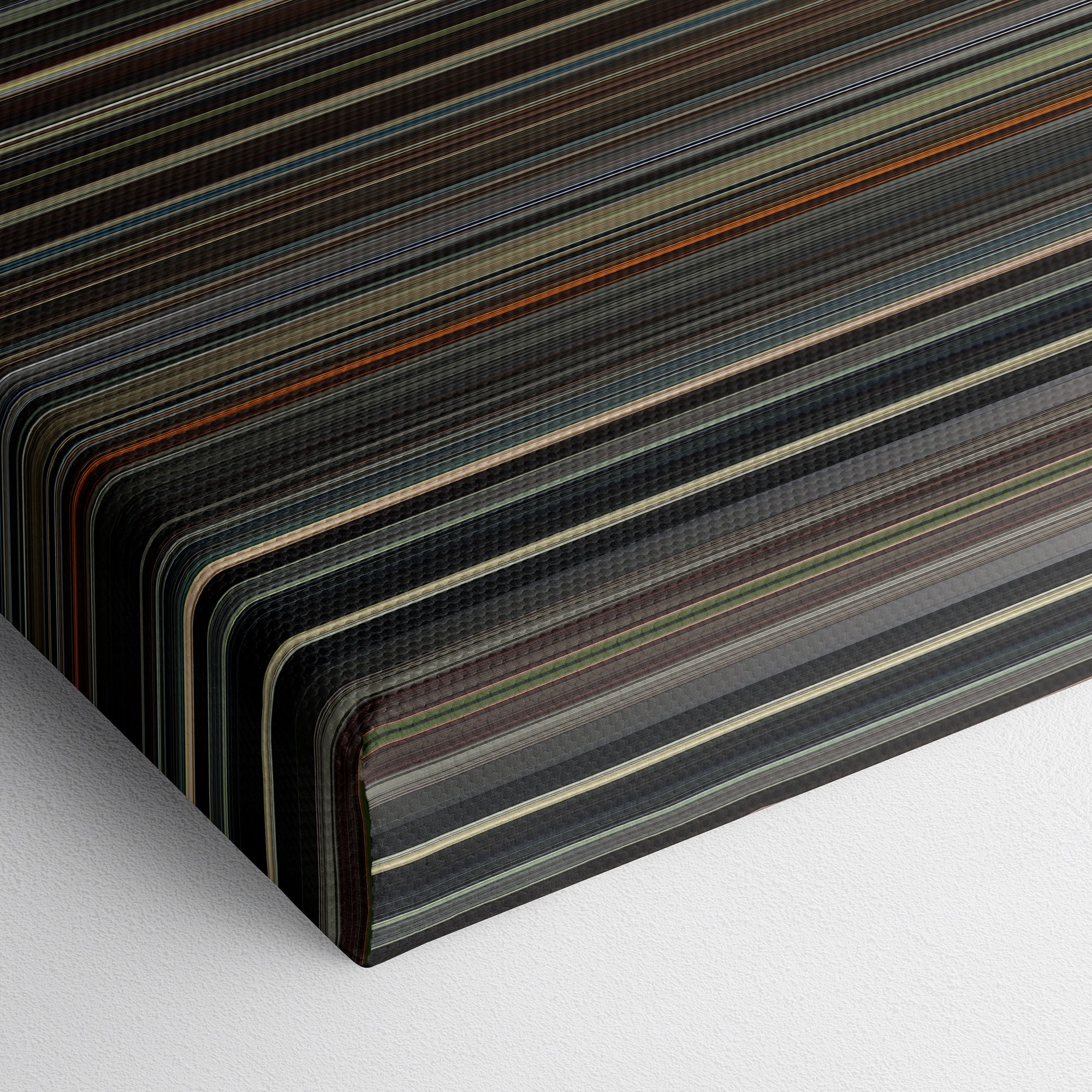 Killers of the Flower Moon (2023) CineSpectrum Color Spectrum Canvas Print - Close Up of Bottom of Print