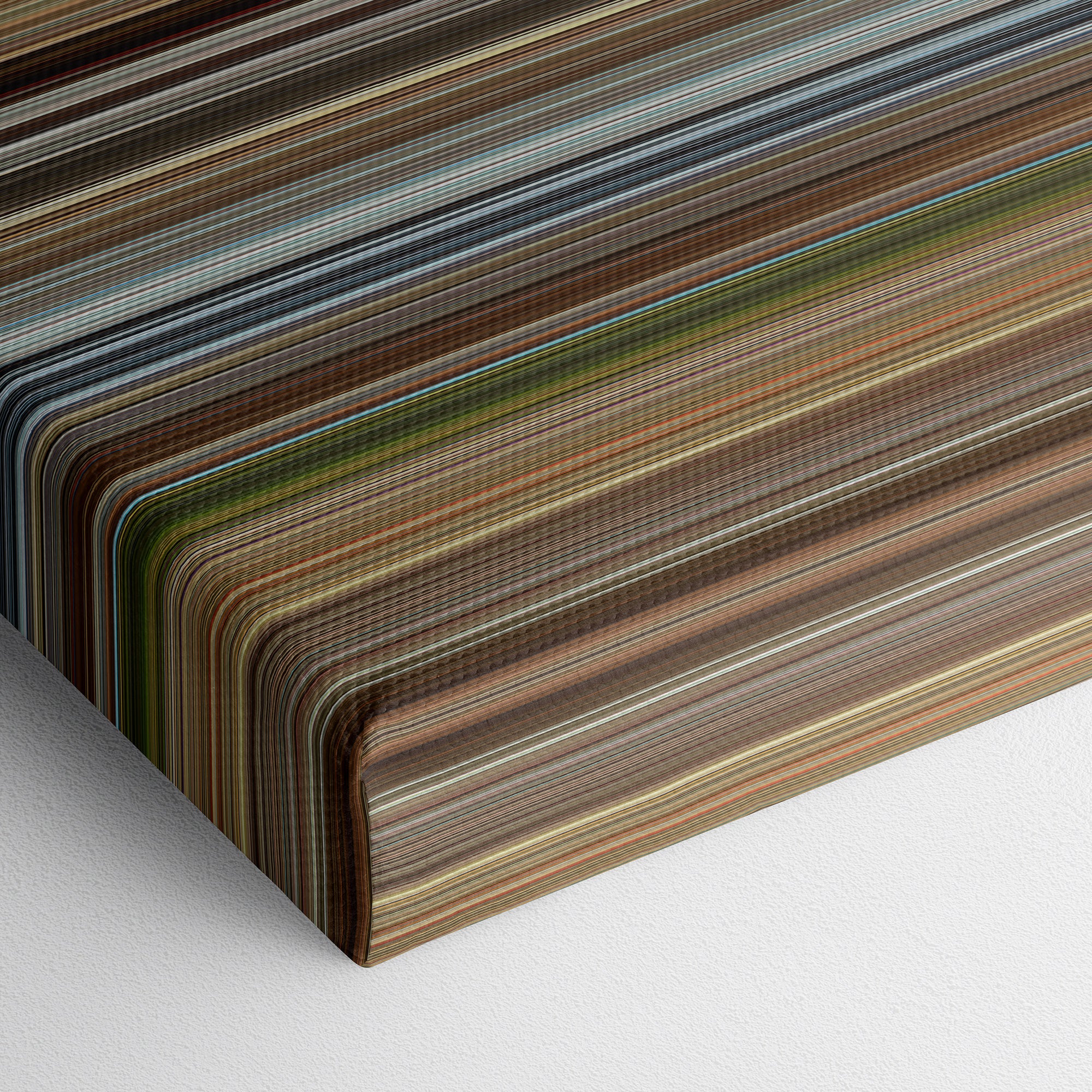 Kingsman - The Golden Circle (2017) CineSpectrum Color Spectrum Canvas Print - Close Up of Bottom of Print