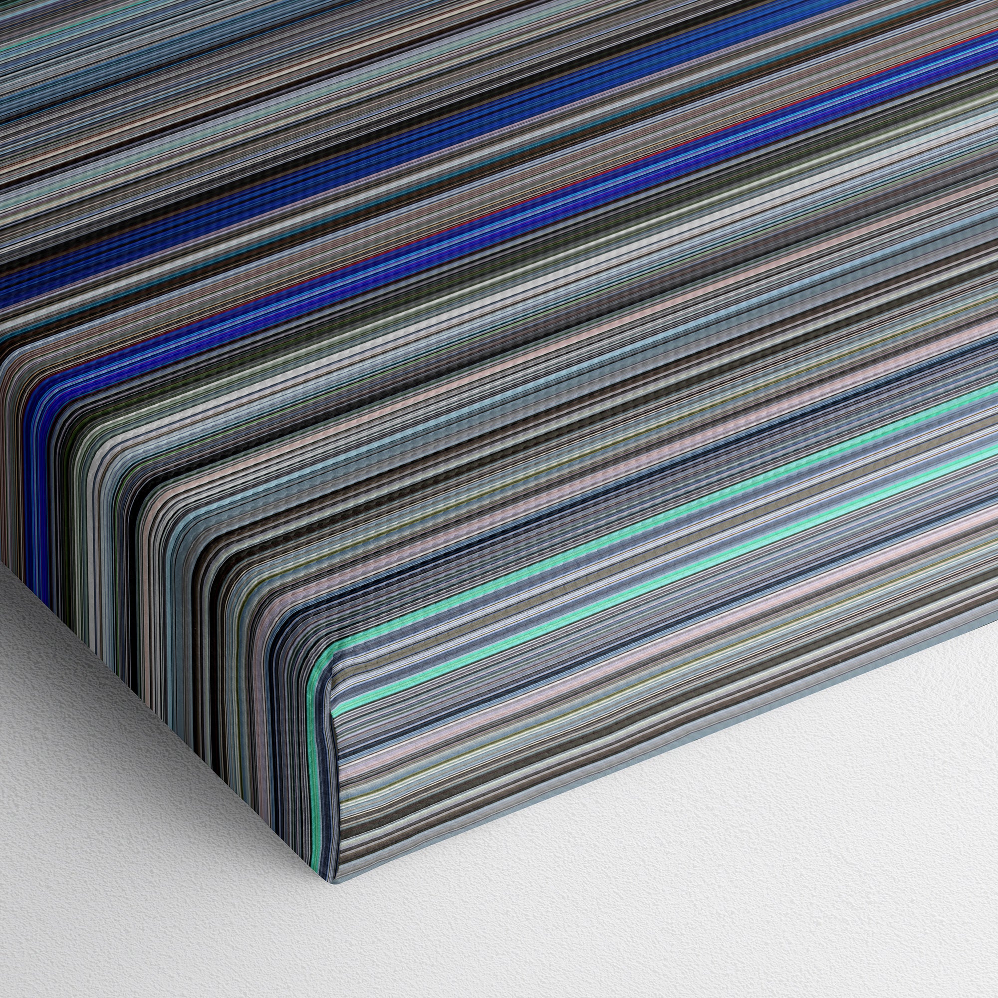 Knight of Cups (2015) CineSpectrum Color Spectrum Canvas Print - Close Up of Bottom of Print