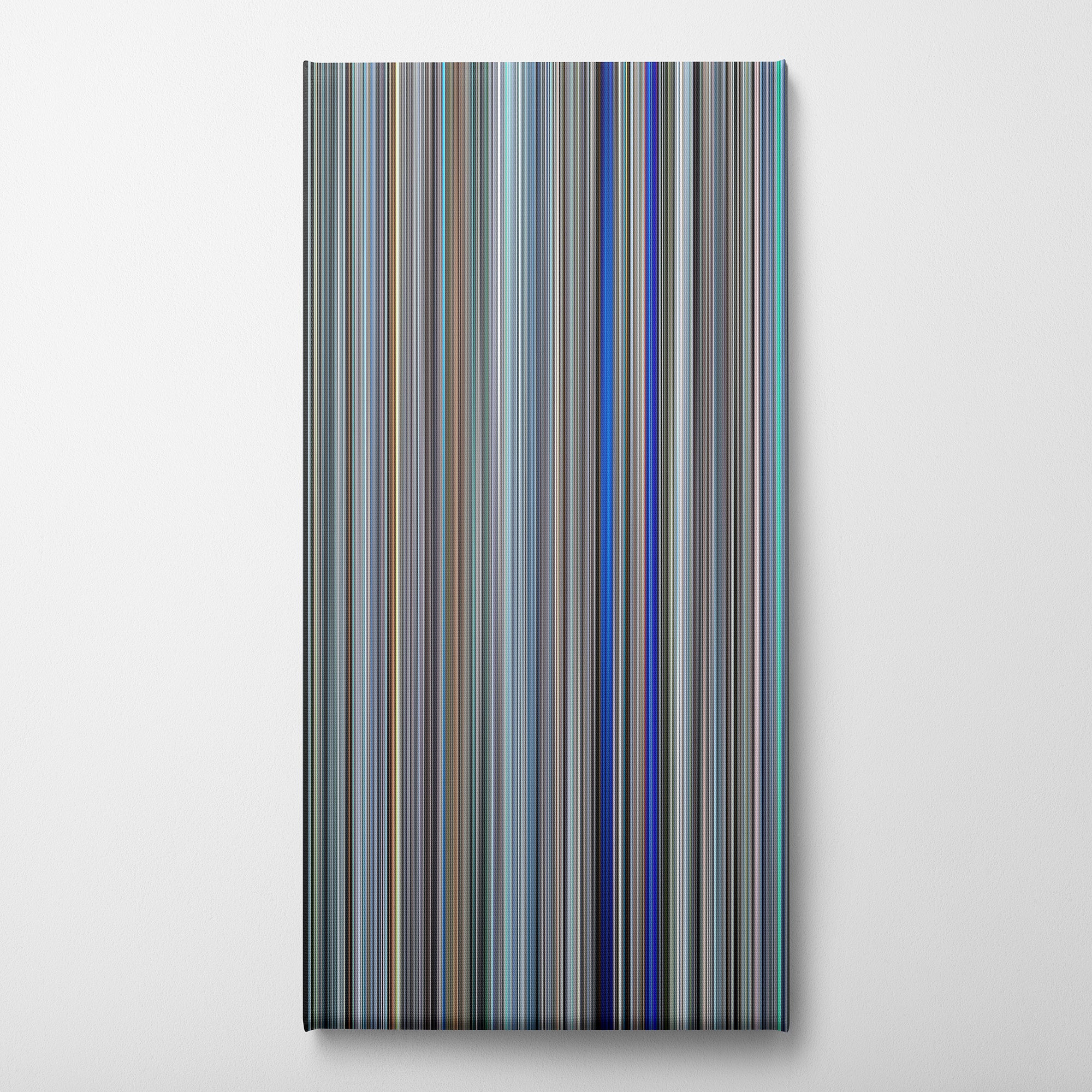 Knight of Cups (2015) CineSpectrum Color Spectrum Canvas Print - Vertical on Wall