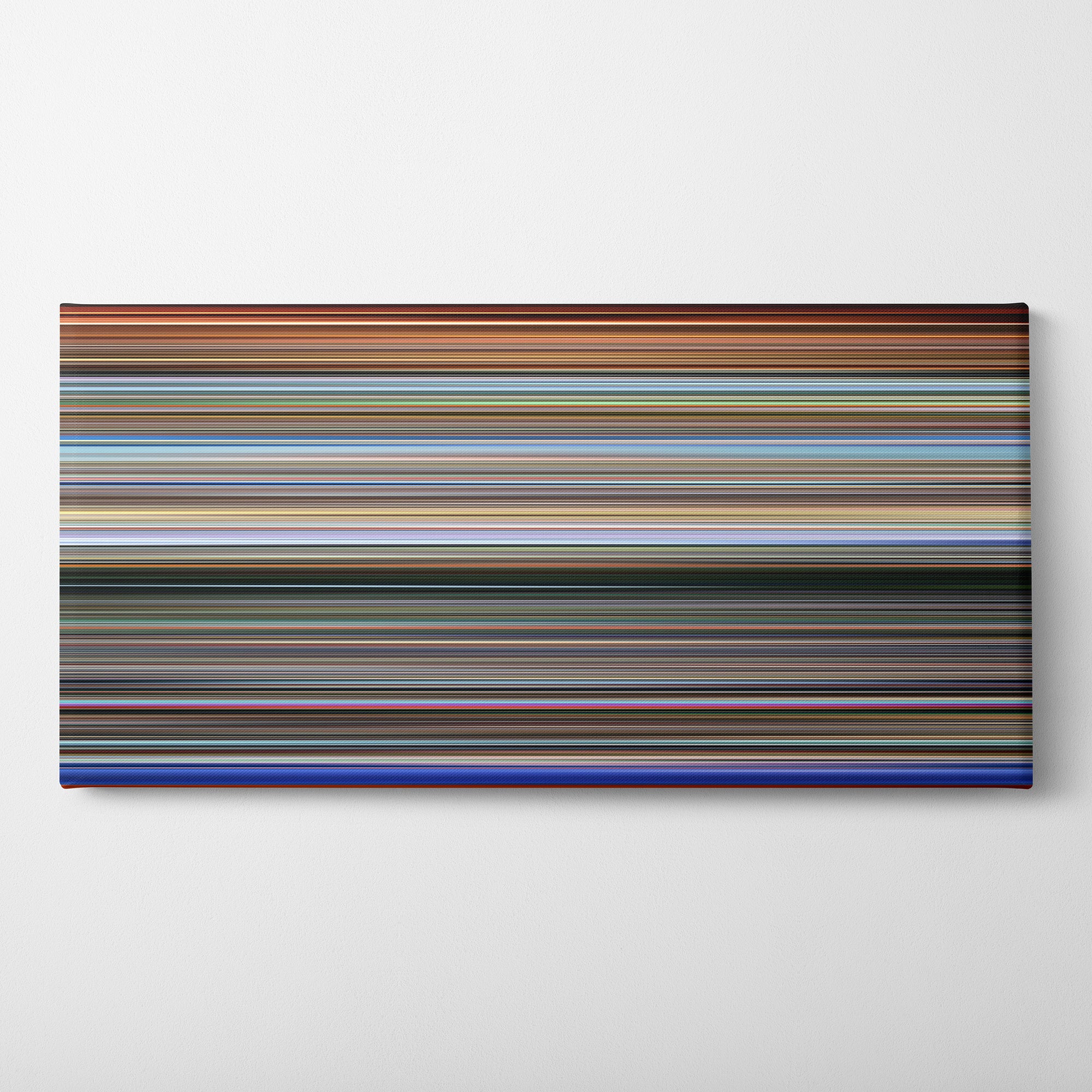 Koyaanisqatsi (1982) CineSpectrum Color Spectrum Canvas Print - Horizontal on Wall