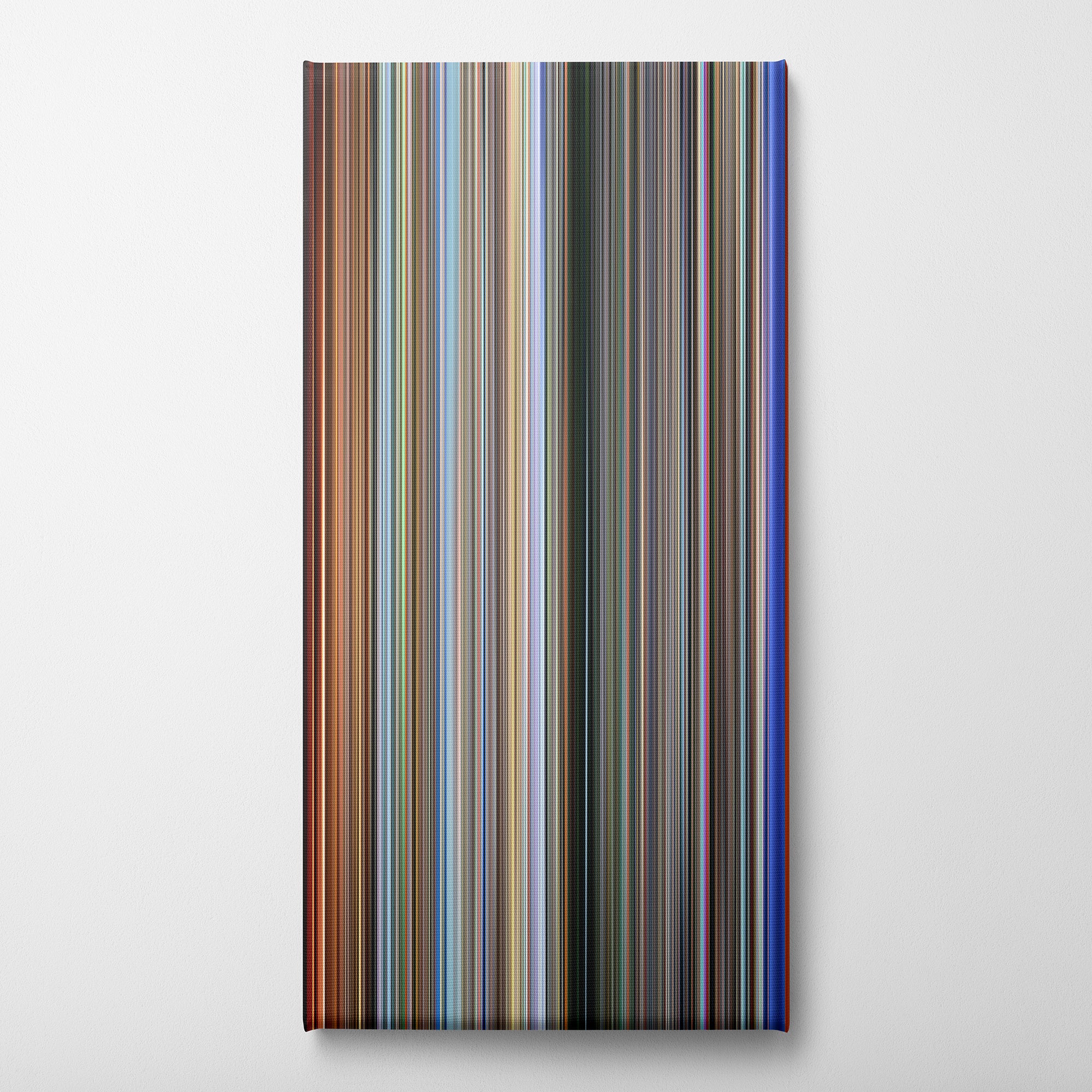 Koyaanisqatsi (1982) CineSpectrum Color Spectrum Canvas Print - Vertical on Wall