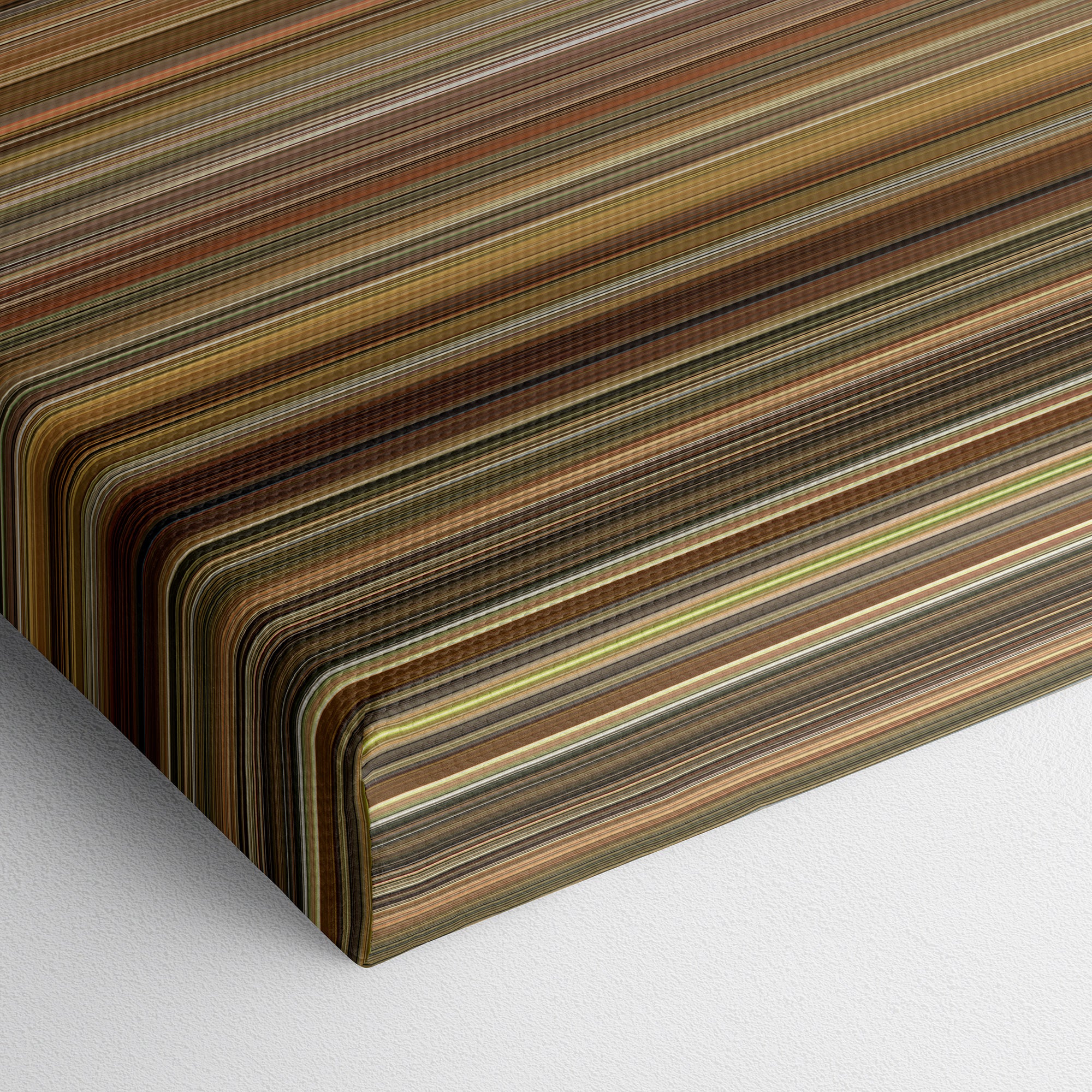 Léon - The Professional (1994) CineSpectrum Color Spectrum Canvas Print - Close Up of Bottom of Print