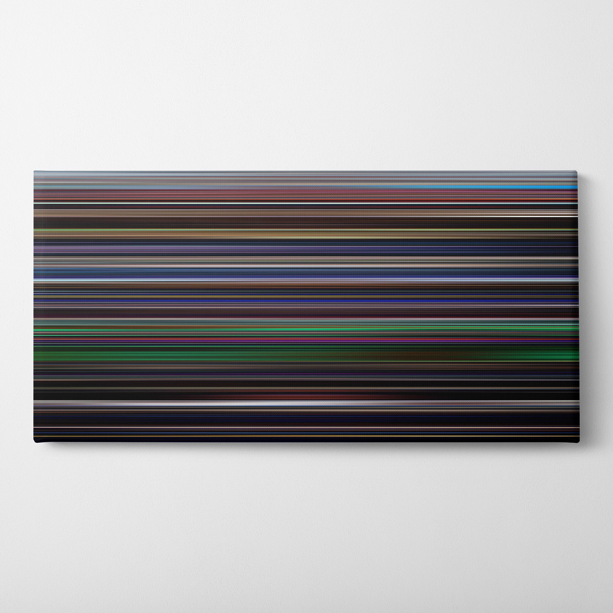 La La Land (2016) CineSpectrum Color Spectrum Canvas Print - Horizontal on Wall