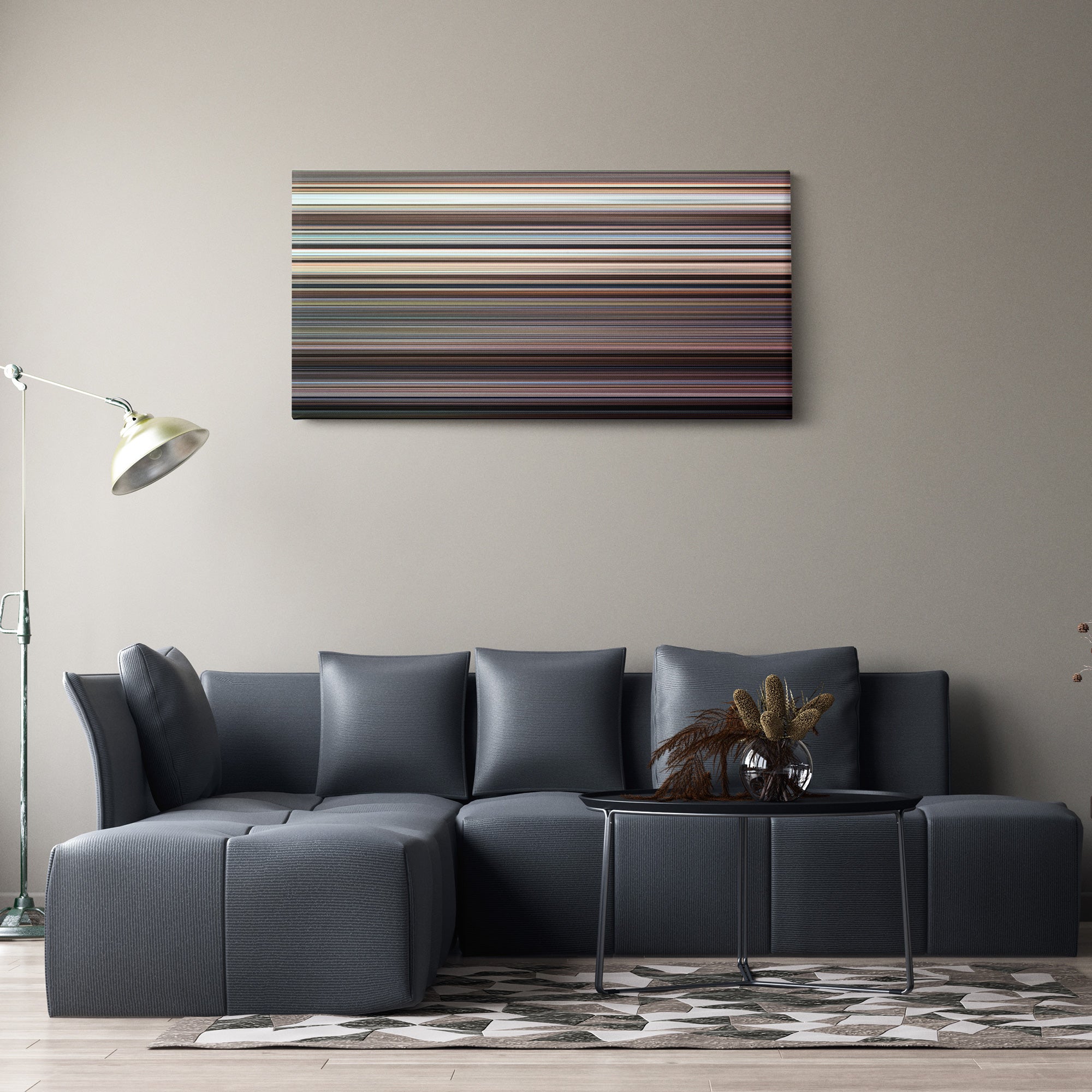Lawrence of Arabia (1962) CineSpectrum Color Spectrum Canvas Print - Hanging Horizontal on Wall in Room