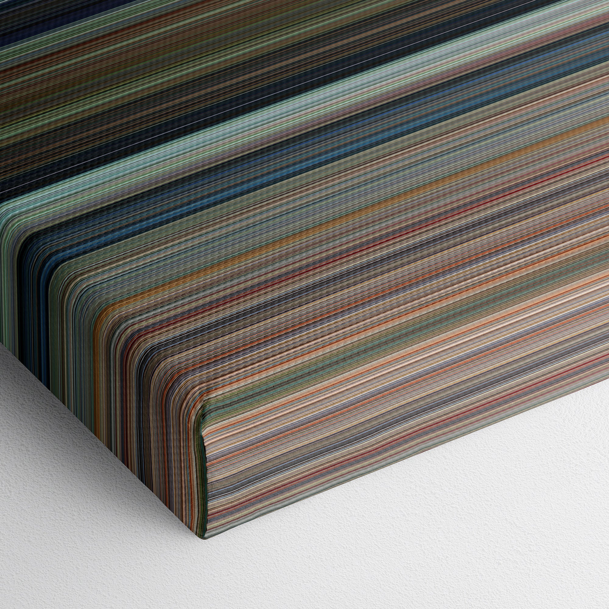 Licence to Kill (1989) CineSpectrum Color Spectrum Canvas Print - Close Up of Bottom of Print