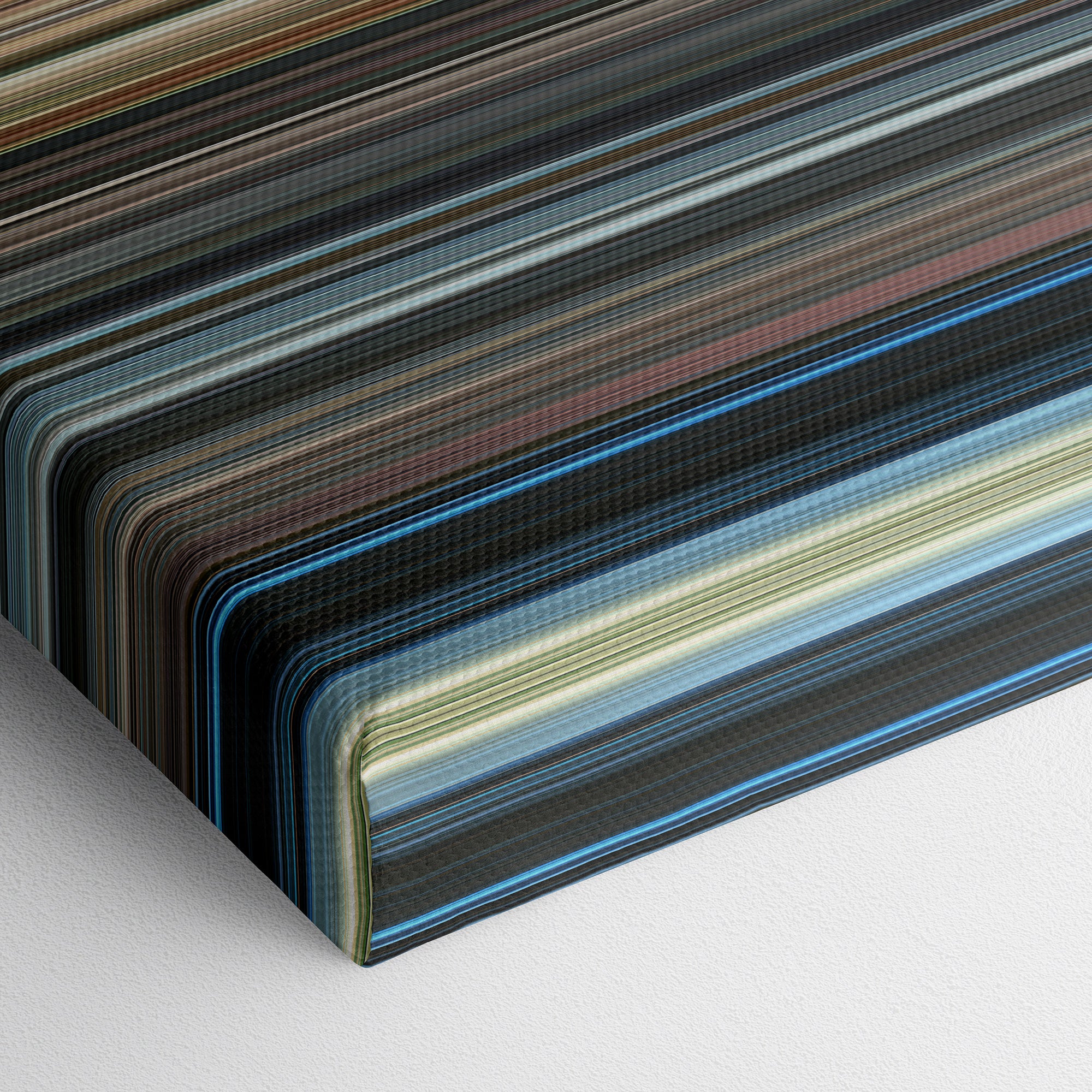 Life Is Beautiful (1997) CineSpectrum Color Spectrum Canvas Print - Close Up of Bottom of Print