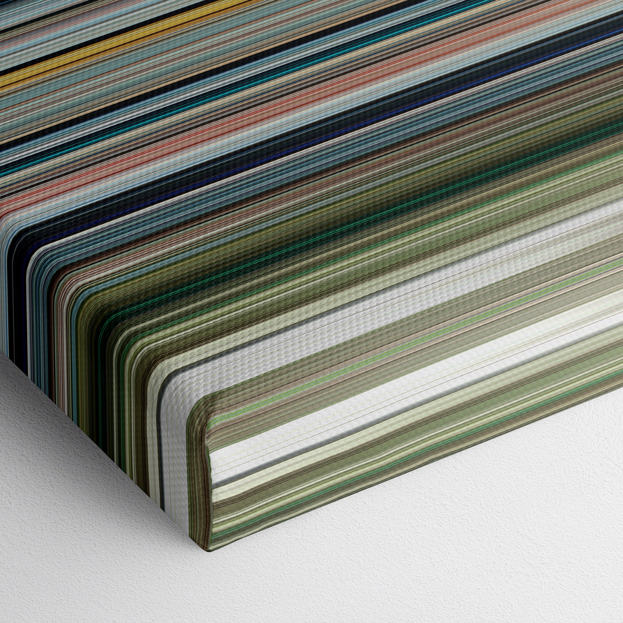 Life of Pi (2012) CineSpectrum Color Spectrum Canvas Print - Close Up of Bottom of Print