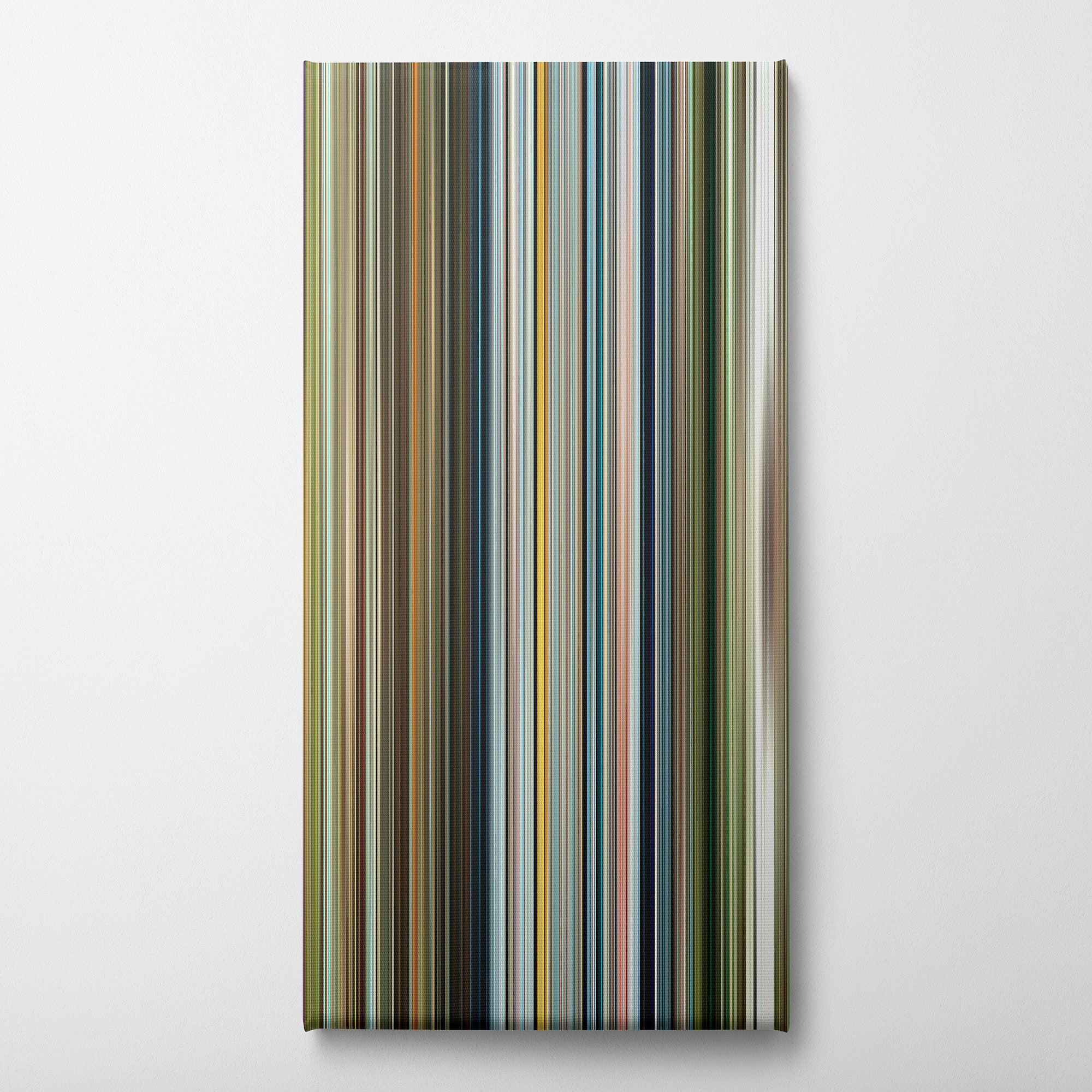 Life of Pi (2012) CineSpectrum Color Spectrum Canvas Print - Vertical on Wall