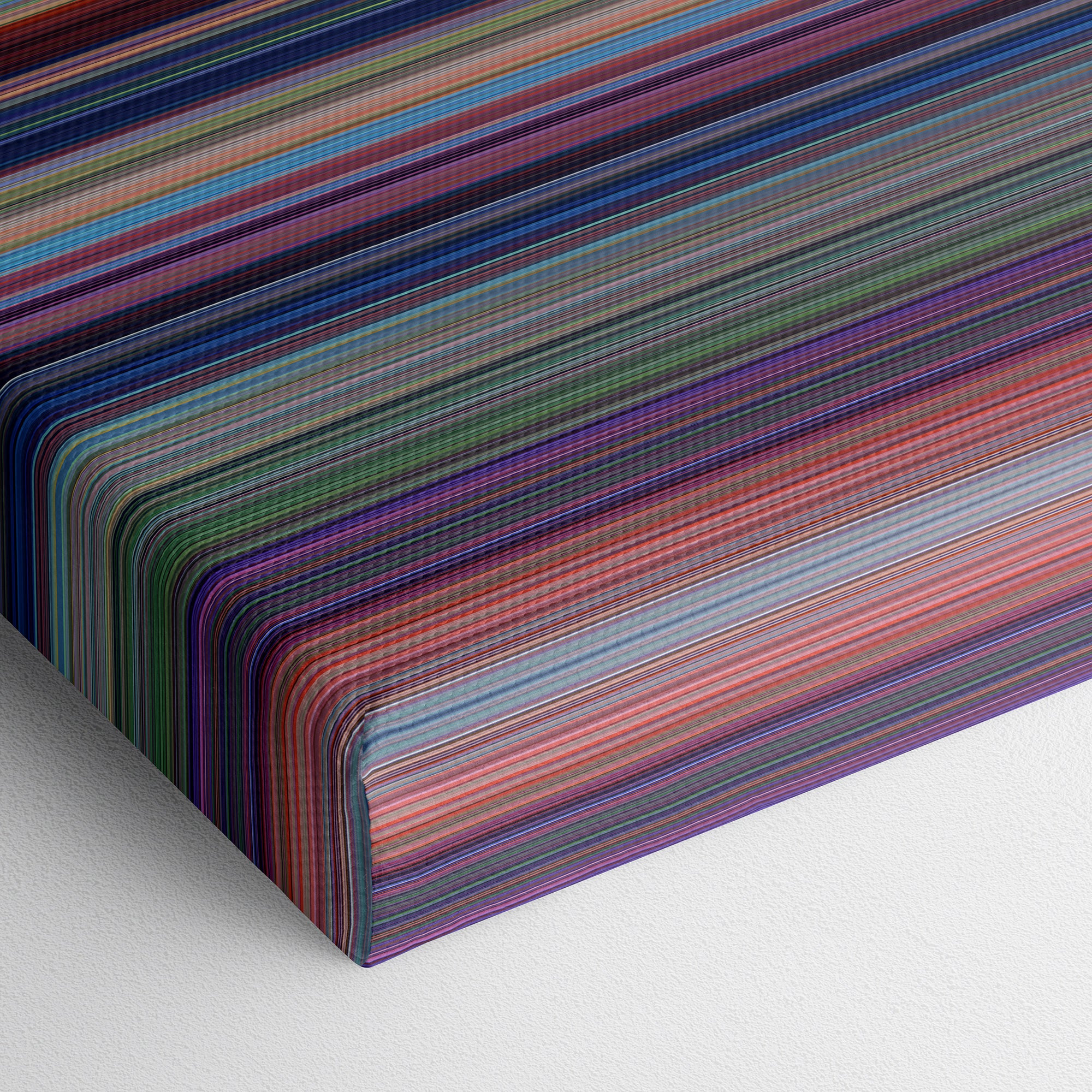 Lilo and Stitch (2002) CineSpectrum Color Spectrum Canvas Print - Close Up of Bottom of Print