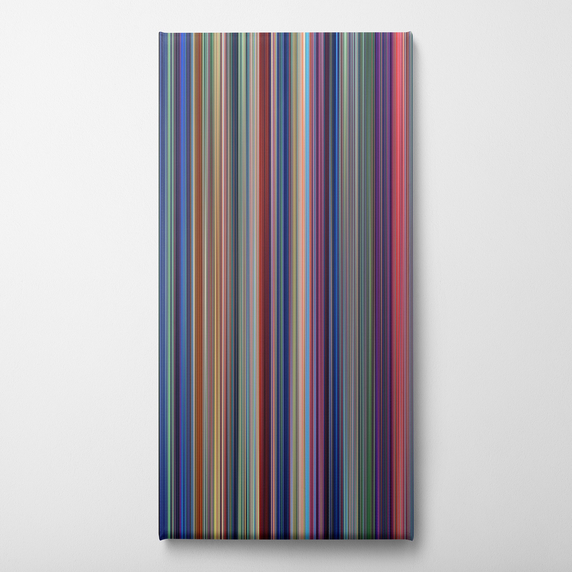 Lilo and Stitch (2002) CineSpectrum Color Spectrum Canvas Print - Vertical on Wall