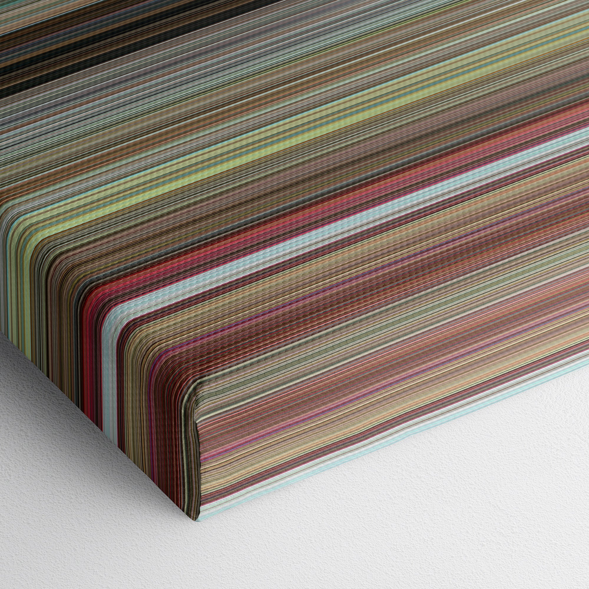 Little Miss Sunshine (2006) CineSpectrum Color Spectrum Canvas Print - Close Up of Bottom of Print