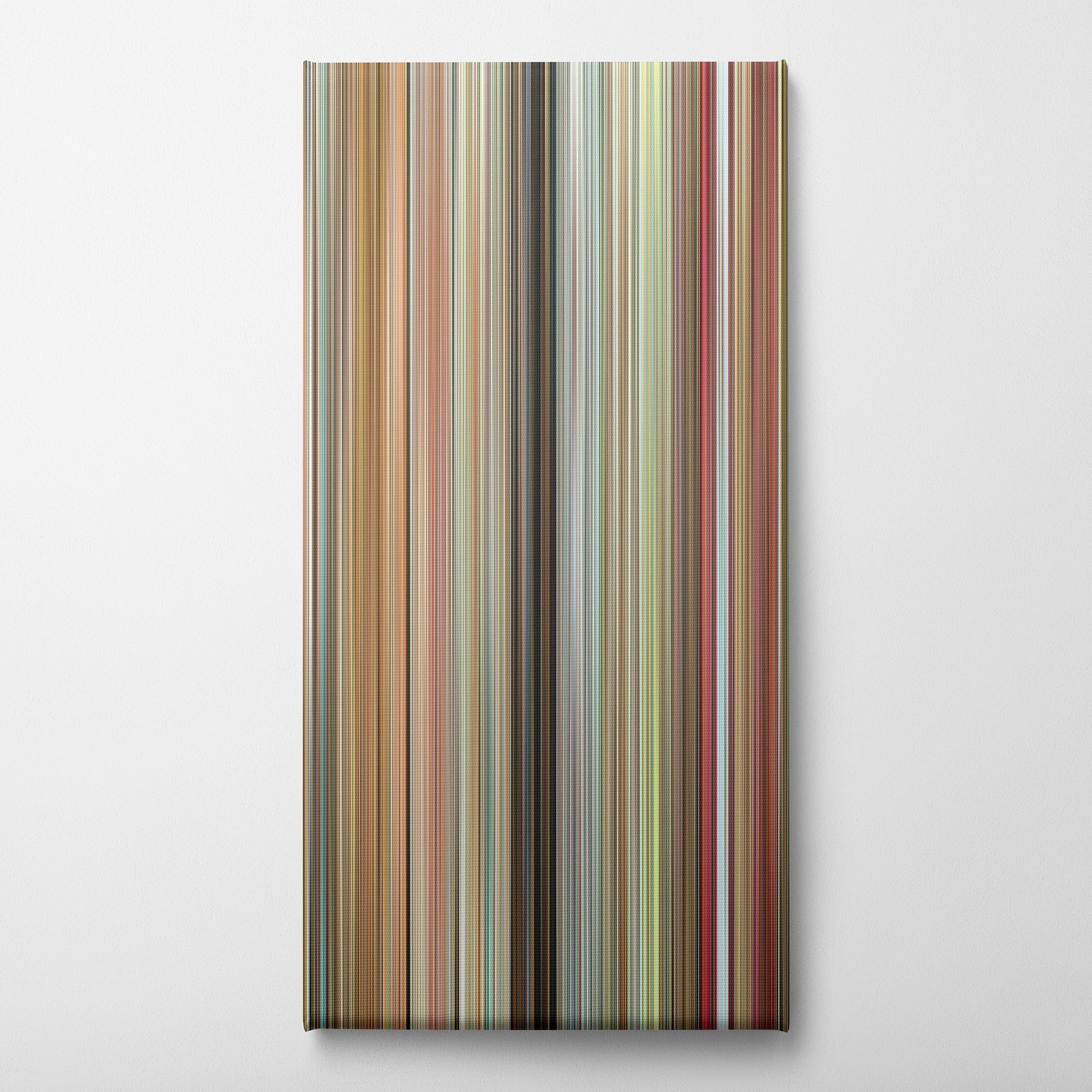 Little Miss Sunshine (2006) CineSpectrum Color Spectrum Canvas Print - Vertical on Wall