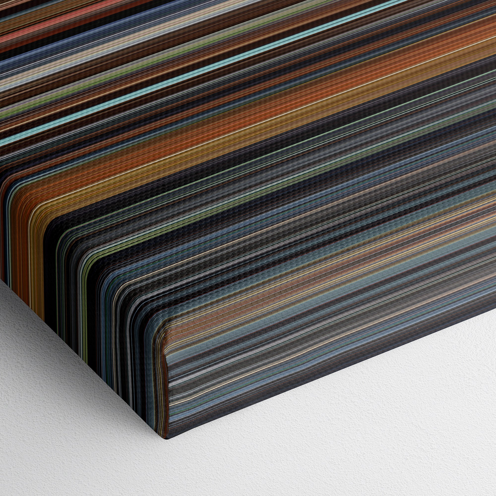 Little Women (2019) CineSpectrum Color Spectrum Canvas Print - Close Up of Bottom of Print