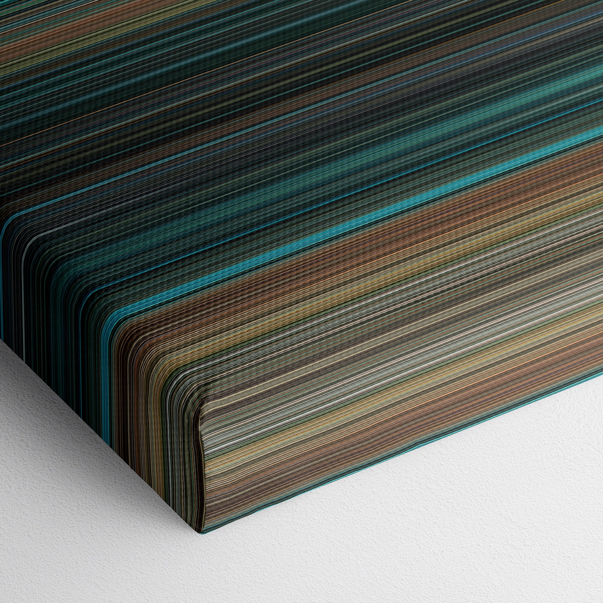 Live Free or Die Hard (2007) CineSpectrum Color Spectrum Canvas Print - Close Up of Bottom of Print