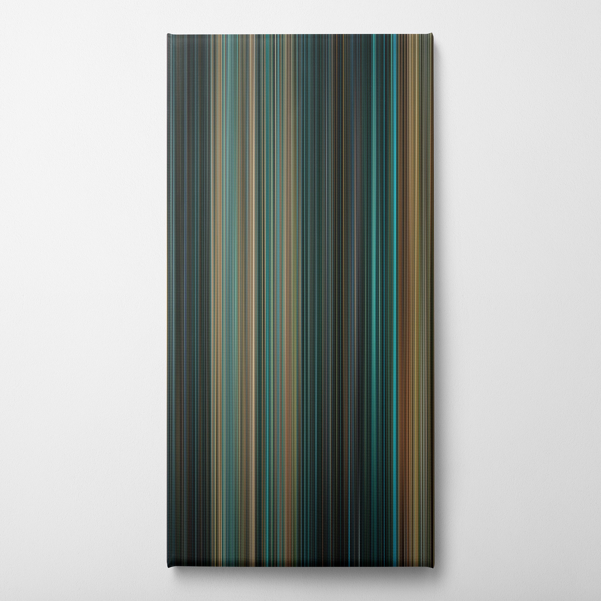 Live Free or Die Hard (2007) CineSpectrum Color Spectrum Canvas Print - Vertical on Wall