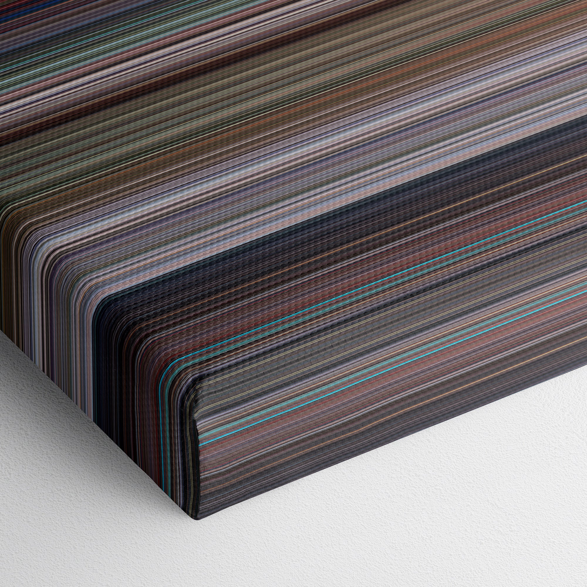 Live and Let Die (1973) CineSpectrum Color Spectrum Canvas Print - Close Up of Bottom of Print