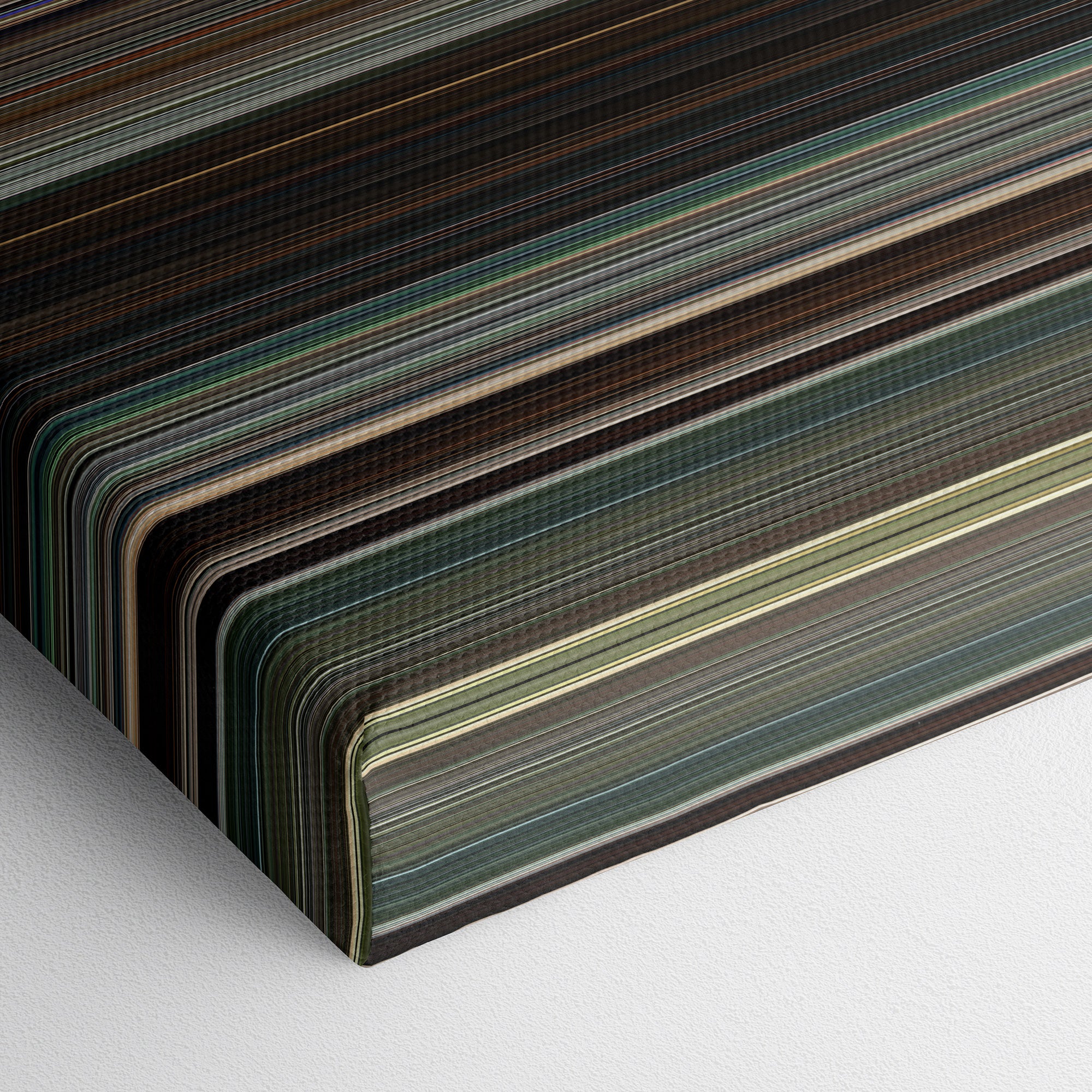 Logan (2017) CineSpectrum Color Spectrum Canvas Print - Close Up of Bottom of Print