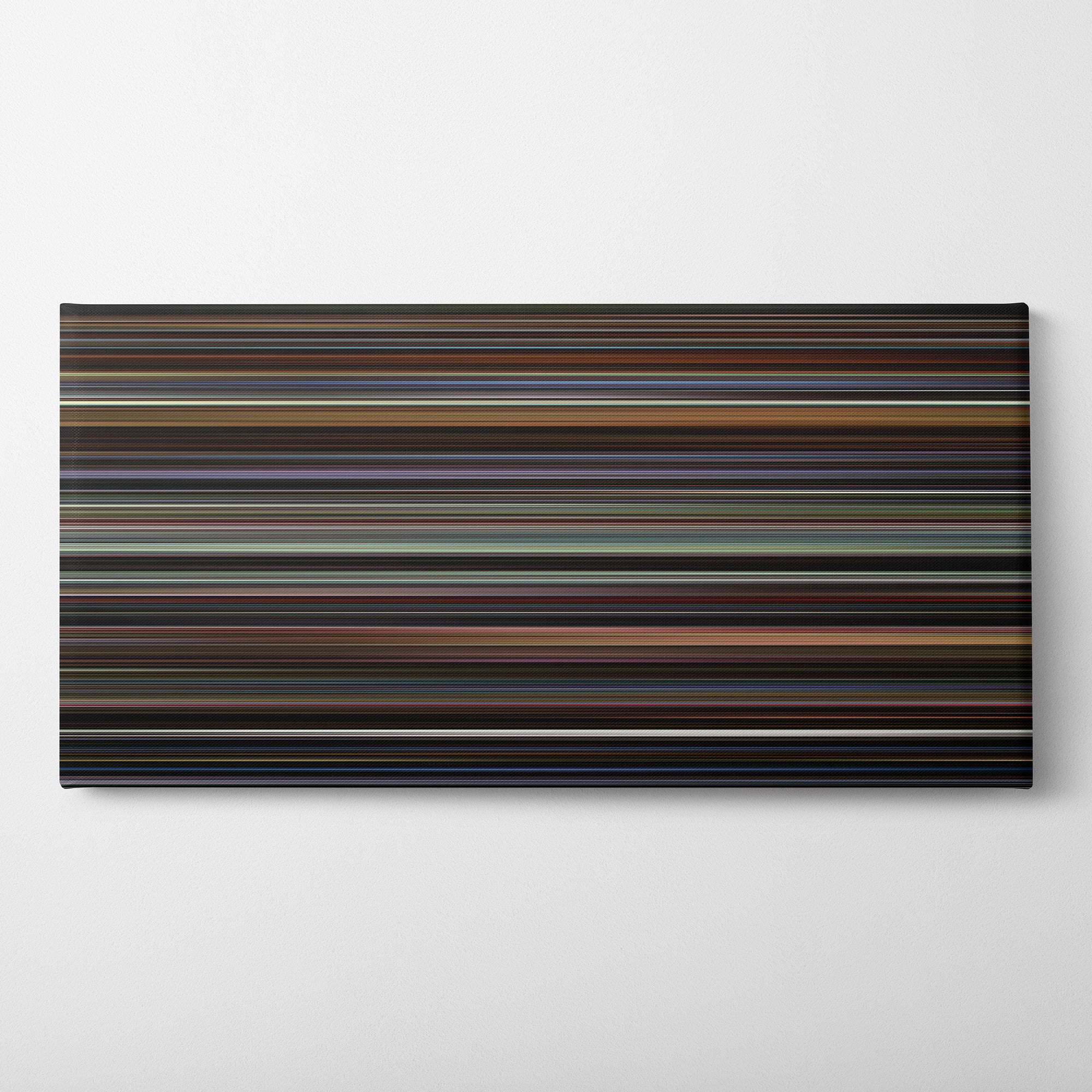 Lost Highway (1997) CineSpectrum Color Spectrum Canvas Print - Horizontal on Wall