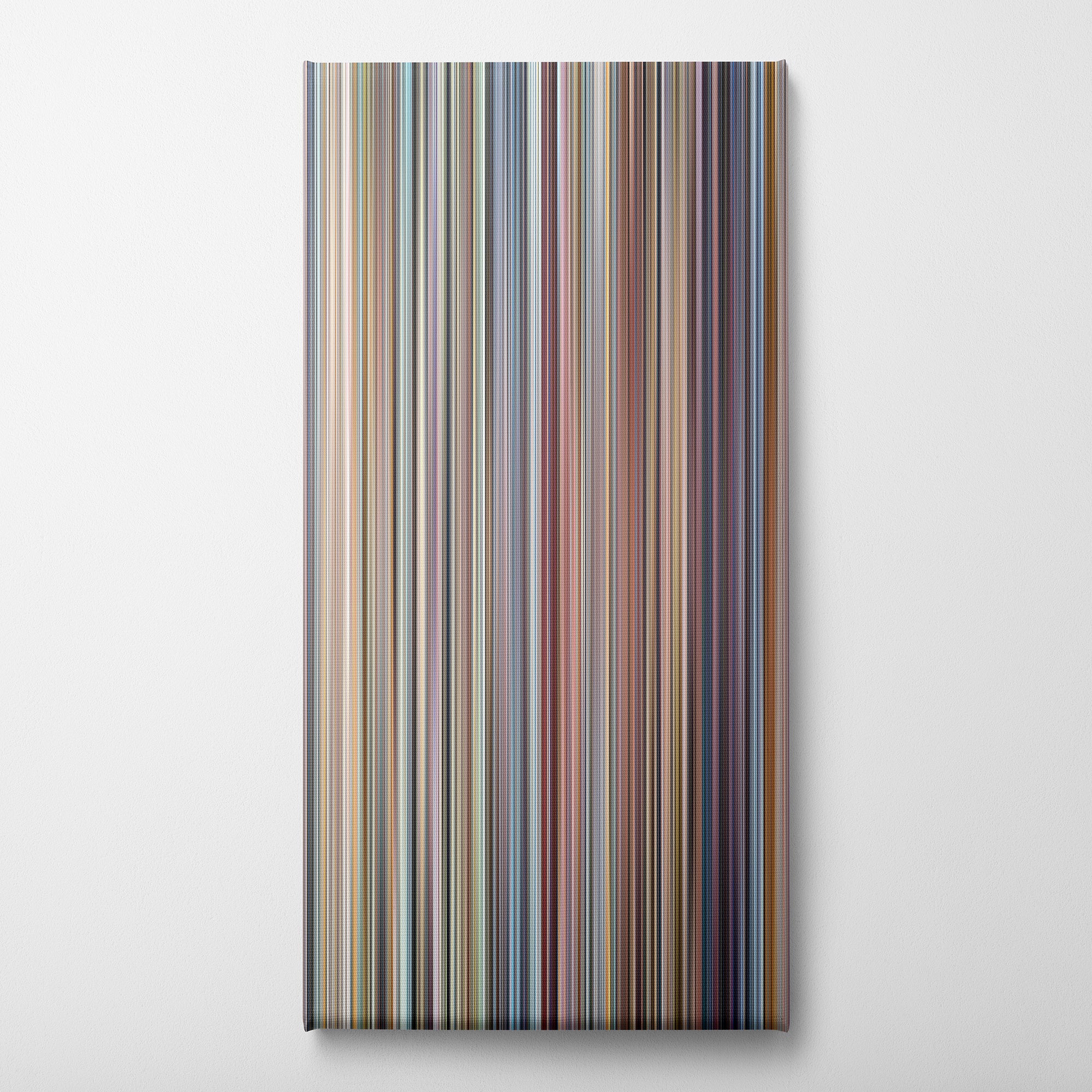Love Actually (2003) CineSpectrum Color Spectrum Canvas Print - Vertical on Wall