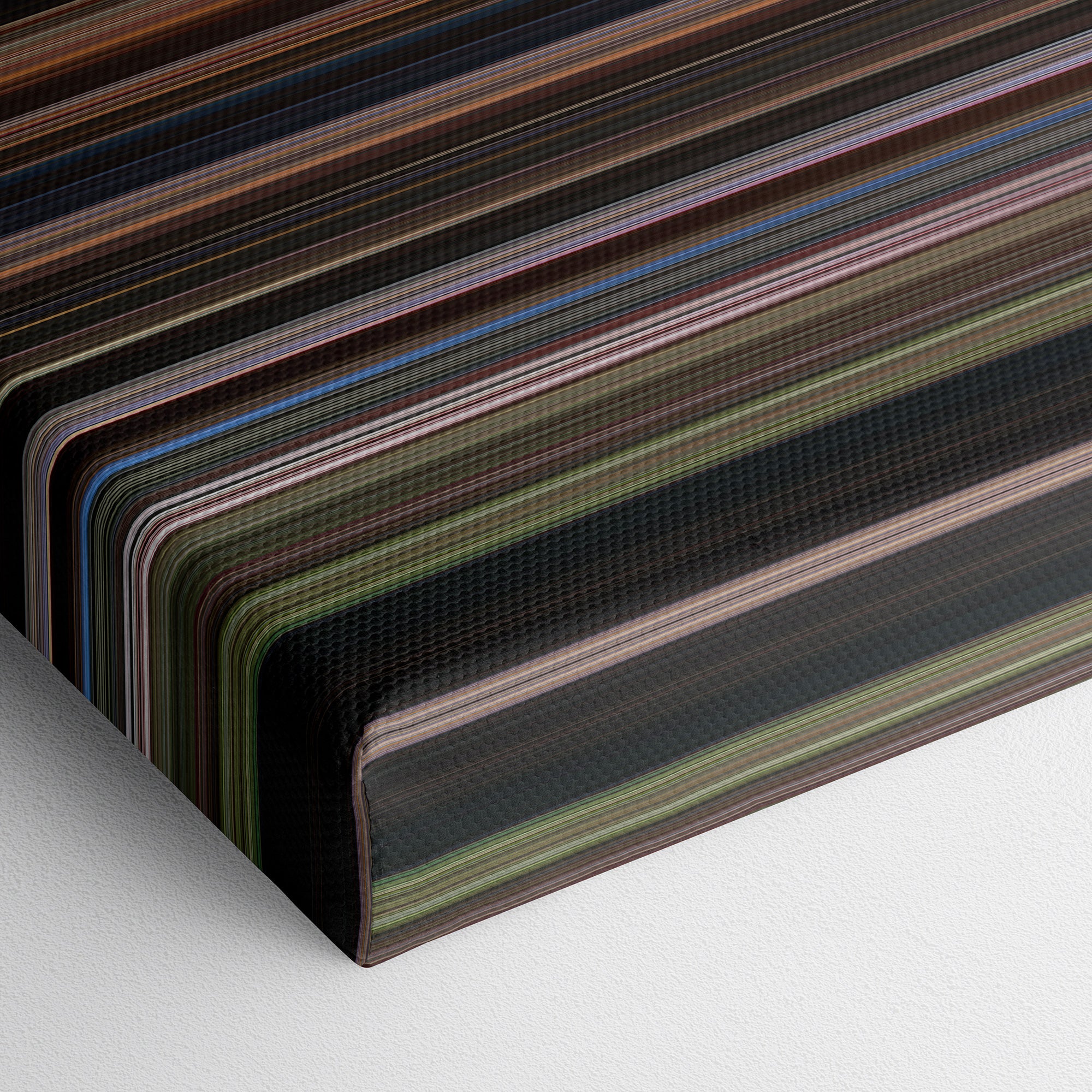 Love and Basketball (2000) CineSpectrum Color Spectrum Canvas Print - Close Up of Bottom of Print
