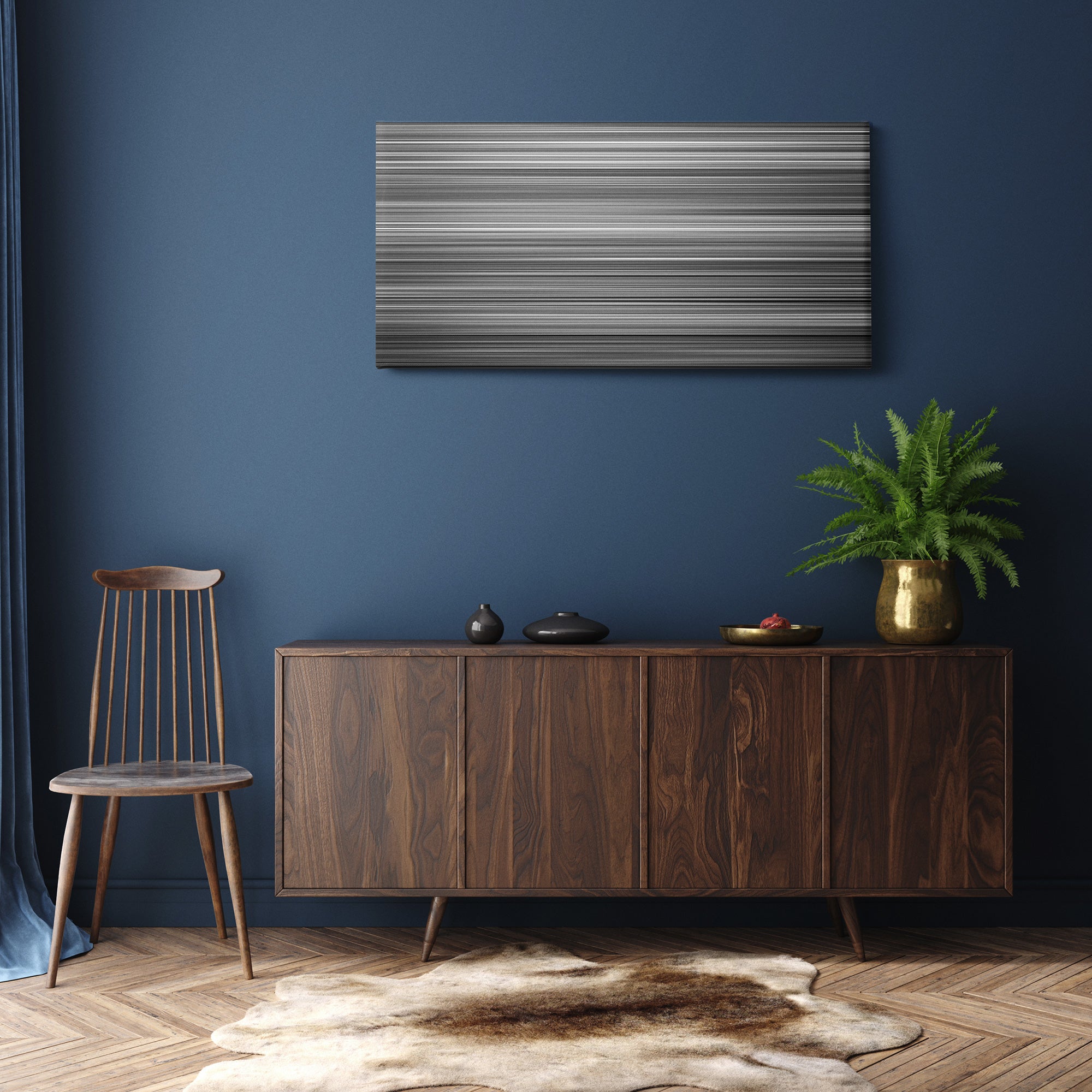 M (1931) CineSpectrum Color Spectrum Canvas Print - Hanging Horizontal on Wall in Room