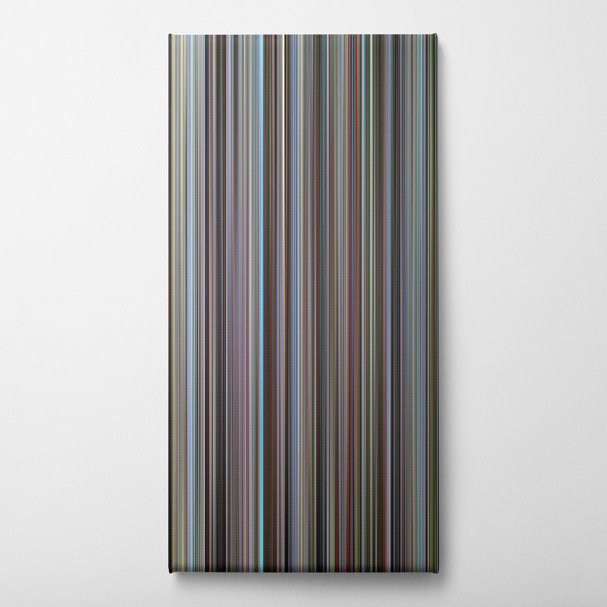 Mad Max (1979) CineSpectrum Color Spectrum Canvas Print - Vertical on Wall