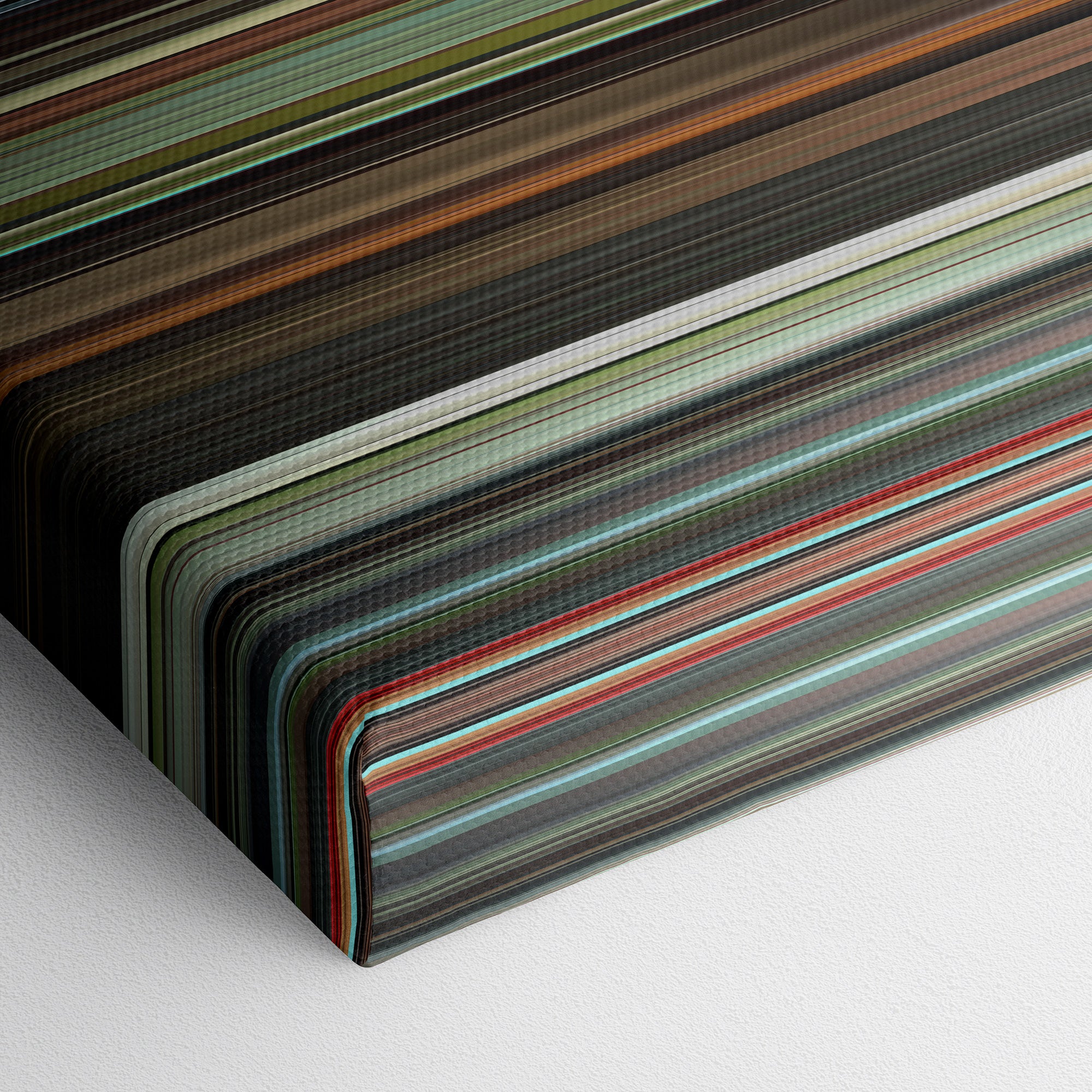 Maestro (2023) CineSpectrum Color Spectrum Canvas Print - Close Up of Bottom of Print