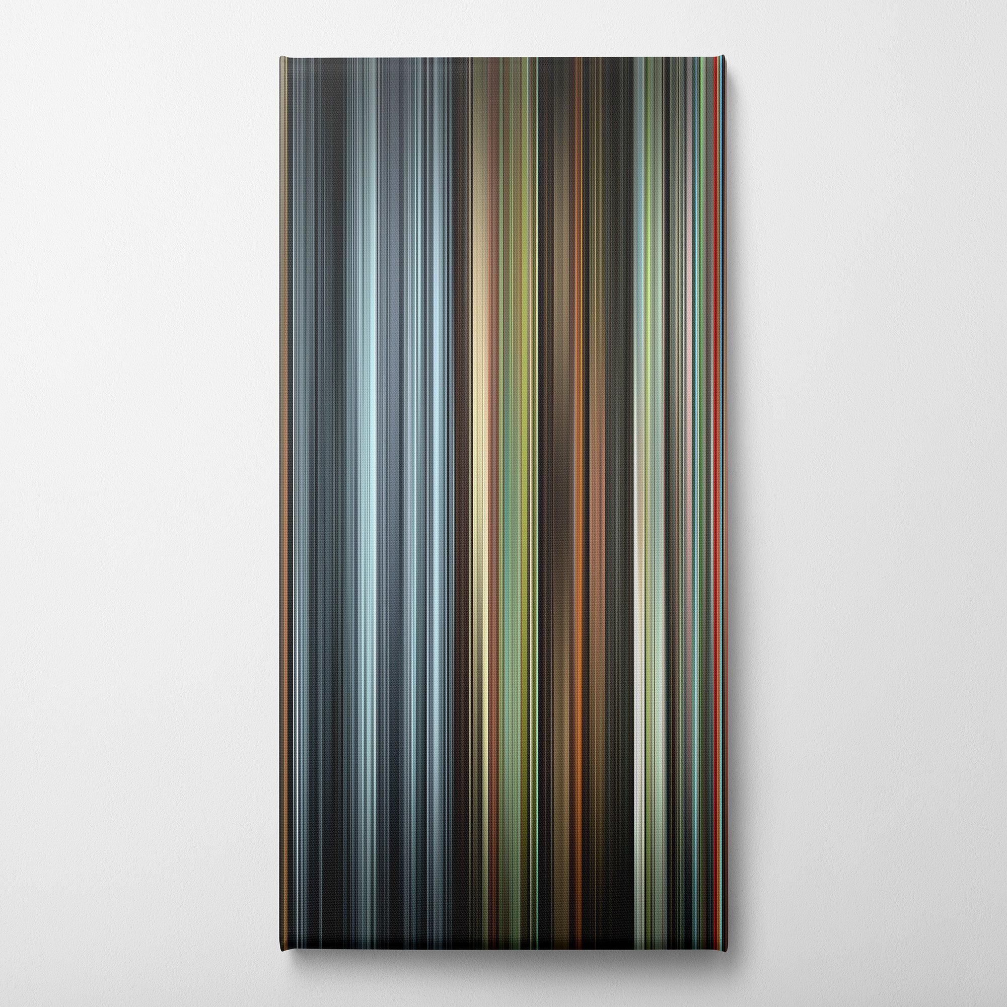 Maestro (2023) CineSpectrum Color Spectrum Canvas Print - Vertical on Wall